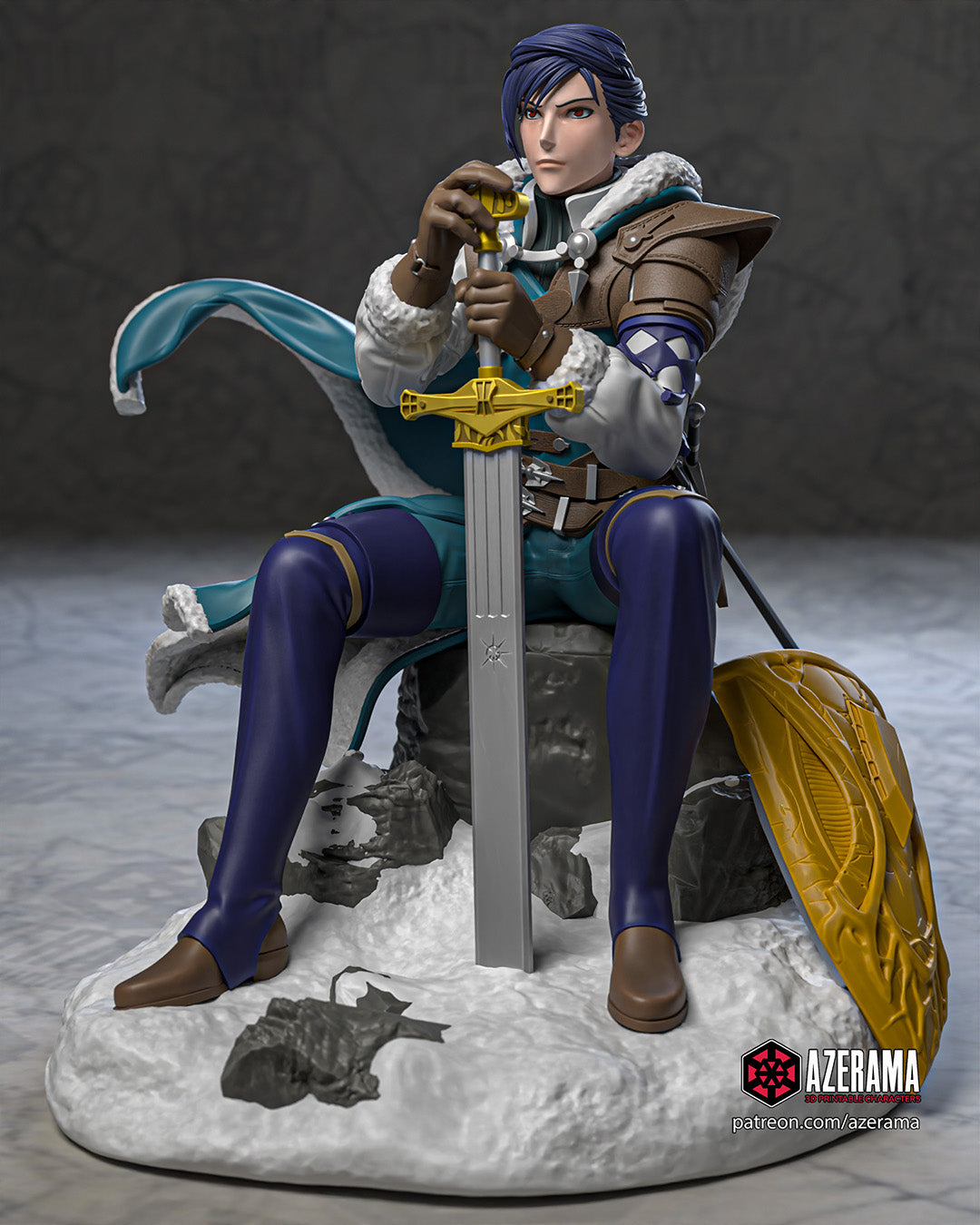 Felix (Fire Emblem) resin figure by Azerama — studio render 1