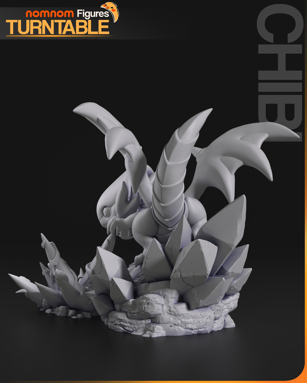 Blue-Eyes White Dragon — studio render 10