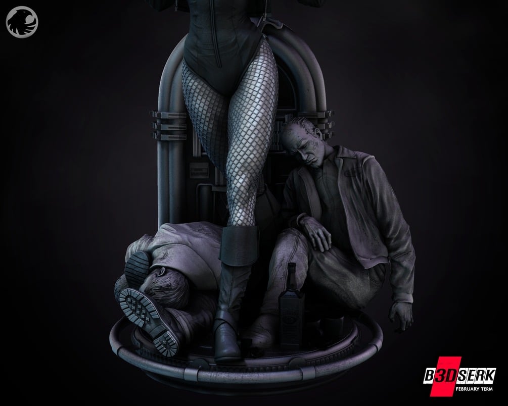 Black Canary (DC) resin figure by B3DSERK — studio render 7