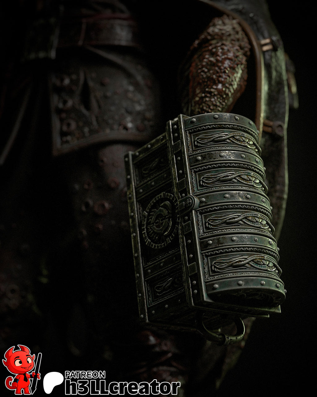 Davy Jones (Pirates of the Caribbean) resin figure by h3LLcreator — studio render 10