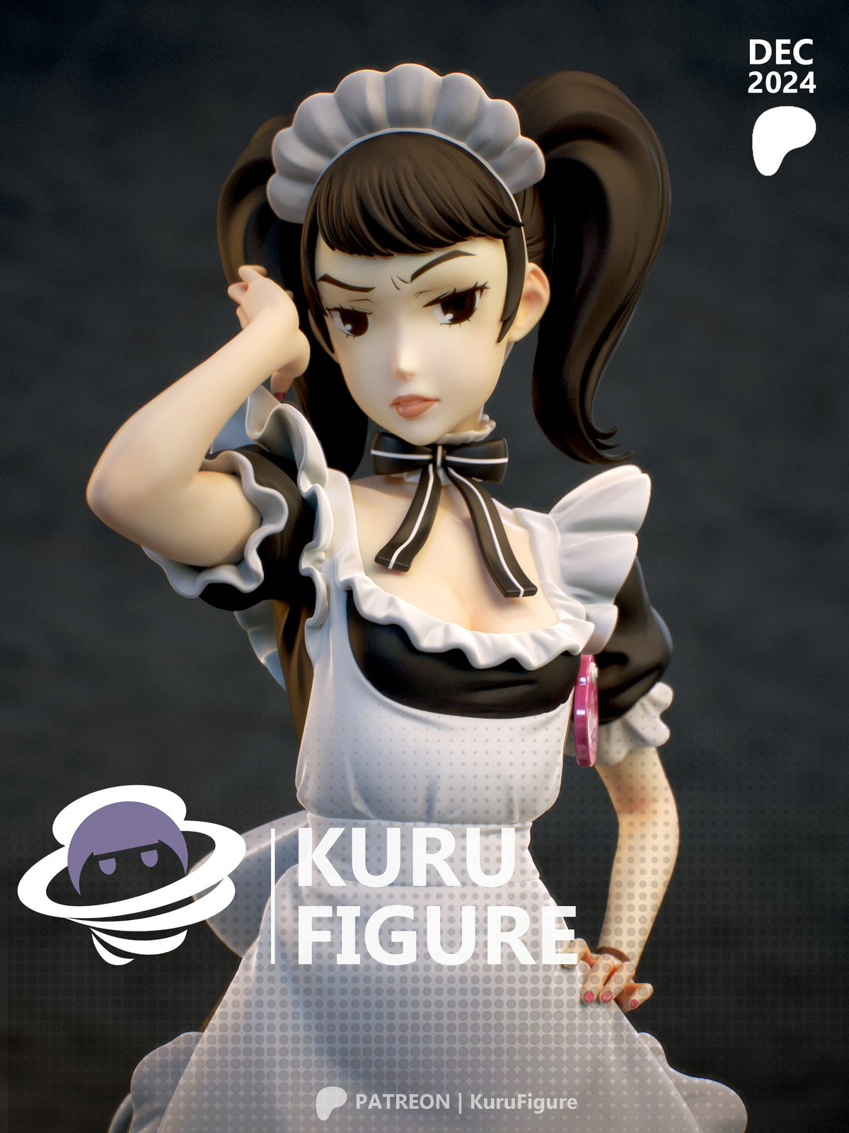 Sadayo Kawakami (Persona 5) resin figure by Kuru Figures — studio render 1