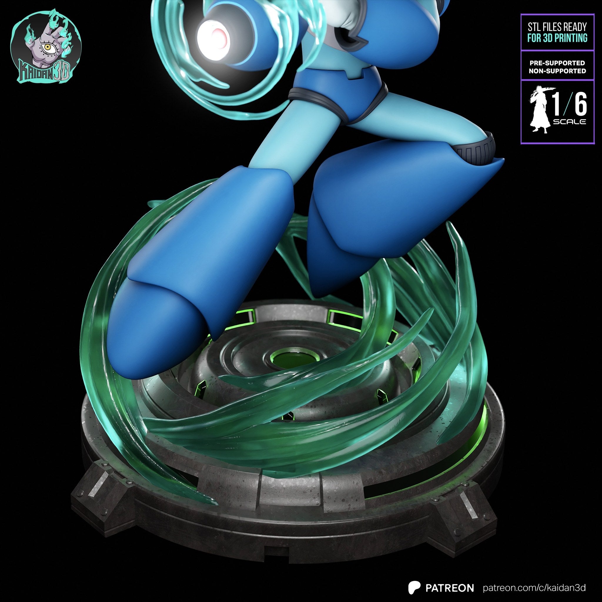 Megaman X (Megaman X) resin figure by Kaidan 3D — studio render 5