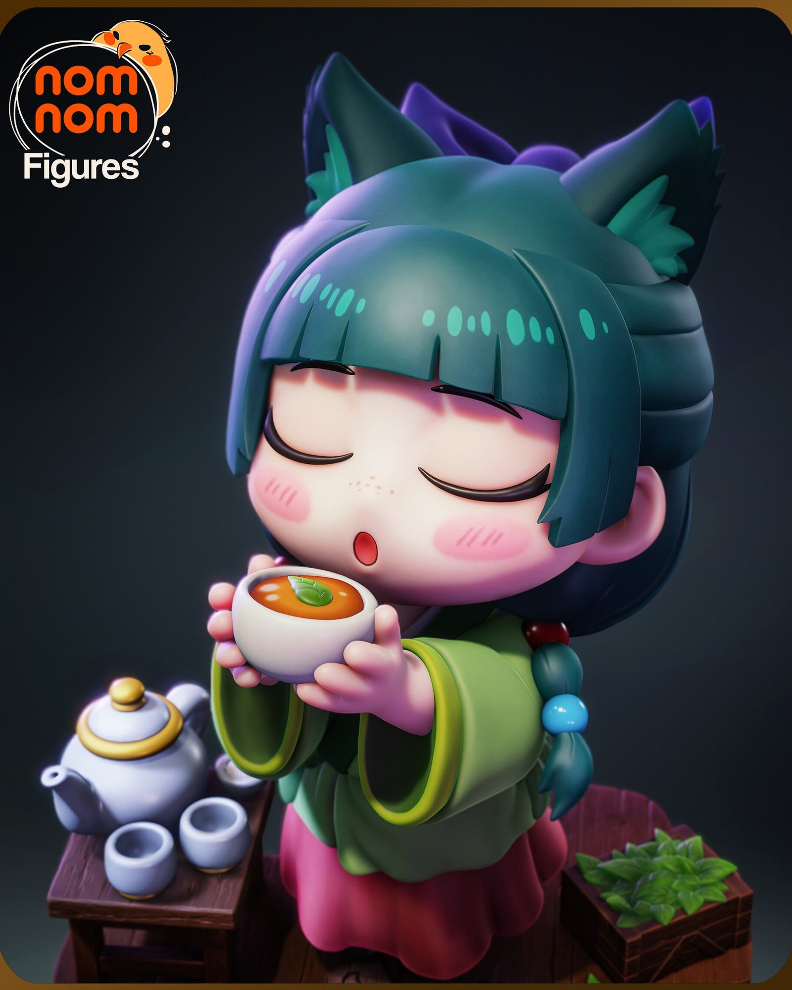 Maomao The Apothecary Diaries Chibi resin figure by NomNom Figures — studio preview 2