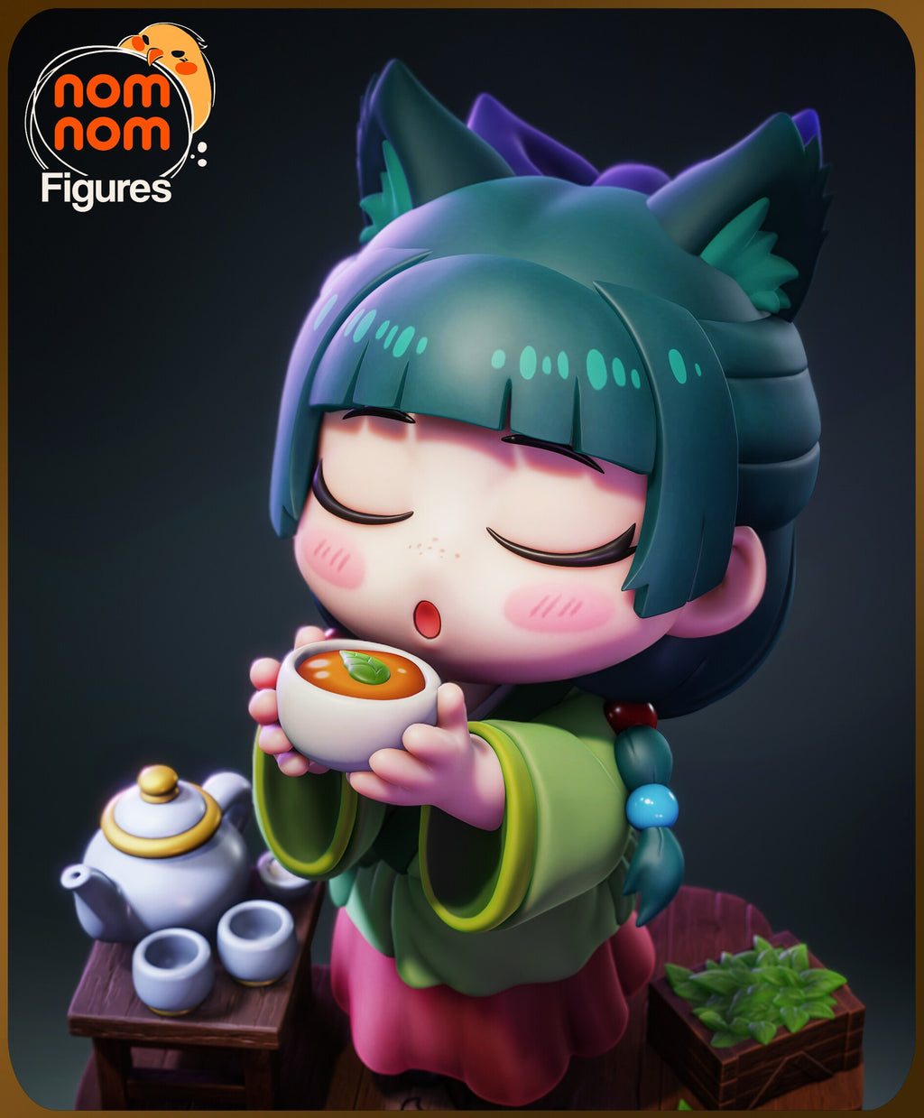 Maomao The Apothecary Diaries Chibi resin figure by NomNom Figures — studio preview 2