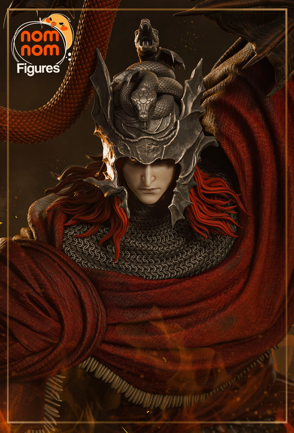 Messmer the Impaler Elden Ring resin figure by NomNom Figures — studio preview 1