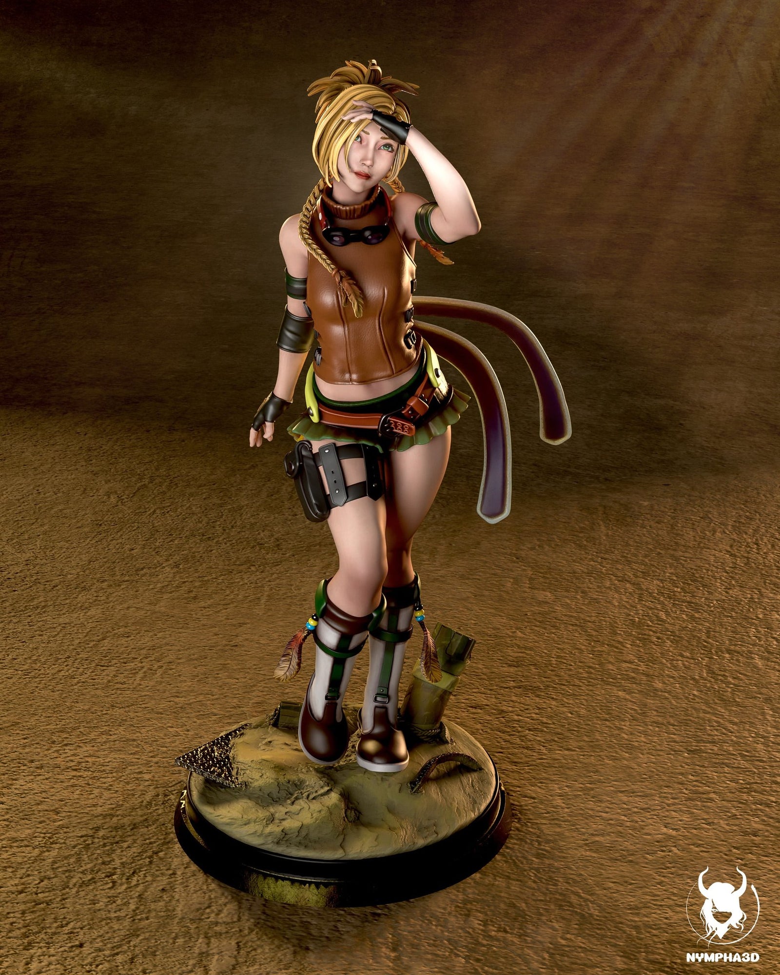 Rikku (Final Fantasy) resin figure by Nympha — studio render 1