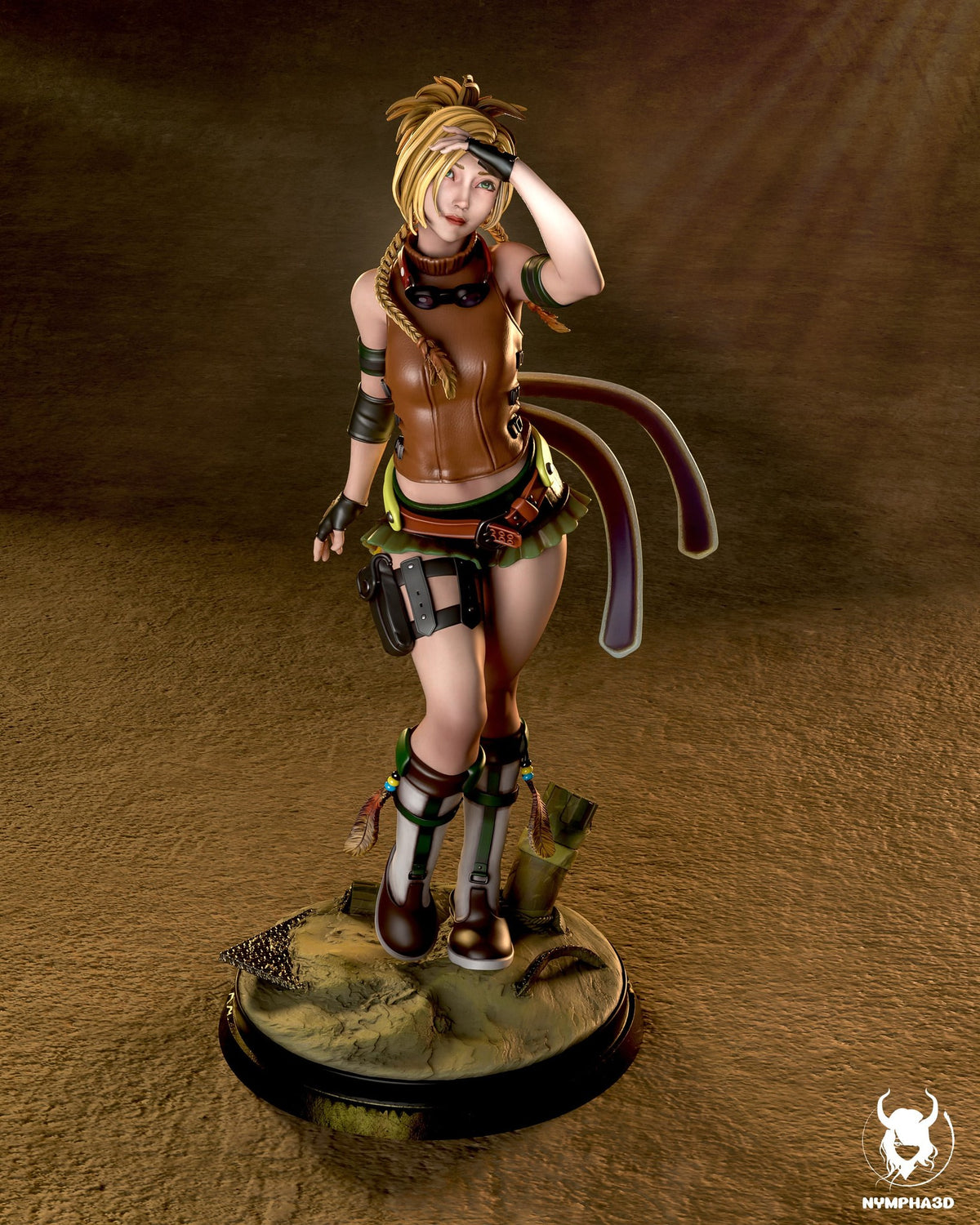 Rikku (Final Fantasy) resin figure by Nympha — studio render 1