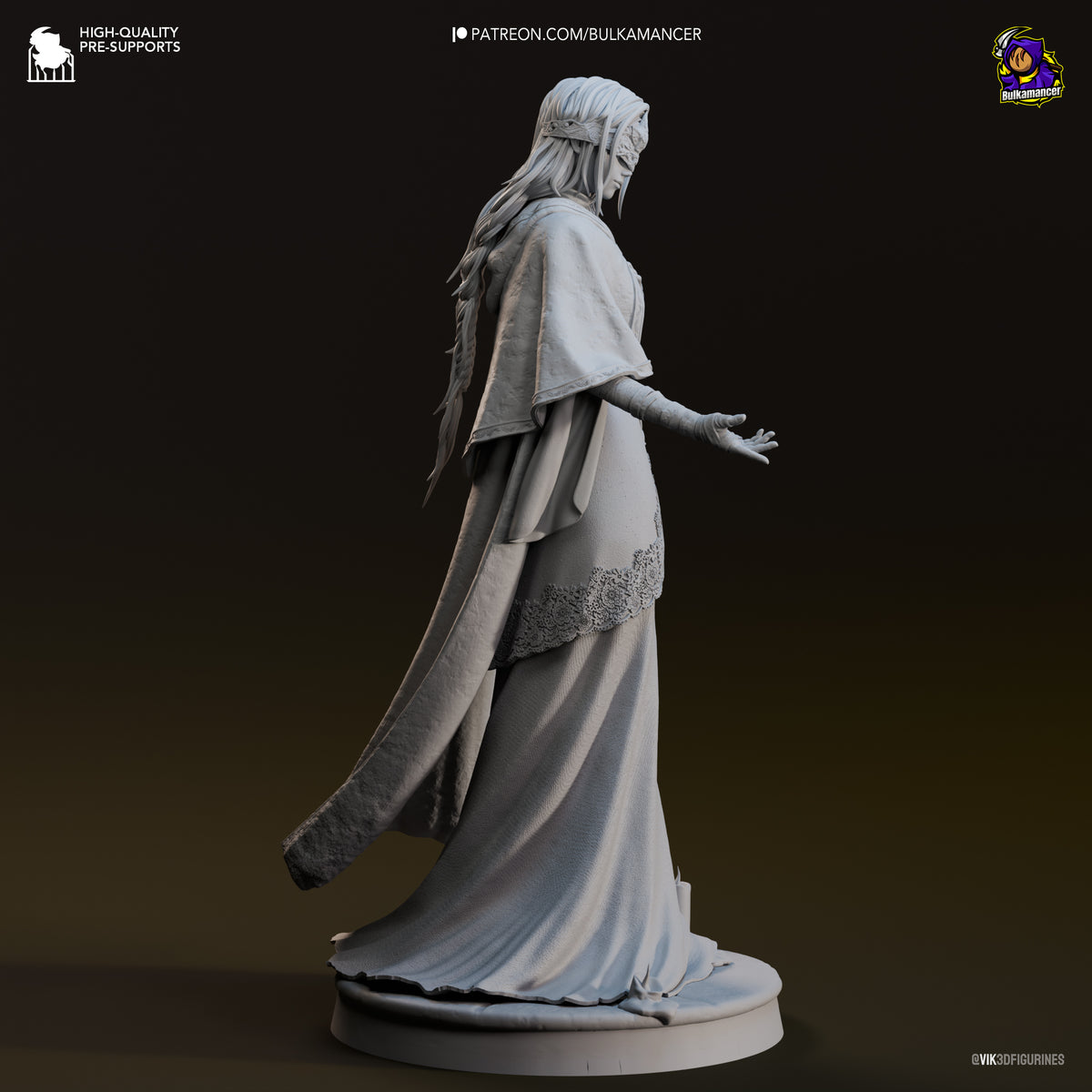Fire Keeper (Dark Souls) resin figure by Bulkamancer — studio render 9