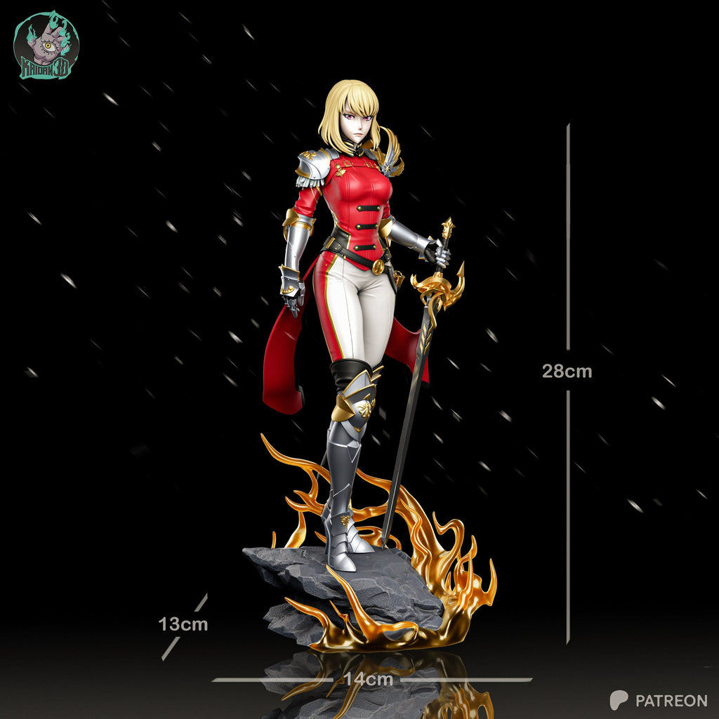 Cha Hae-In (Solo Leveling) resin figure by Kaidan 3D — studio render 7