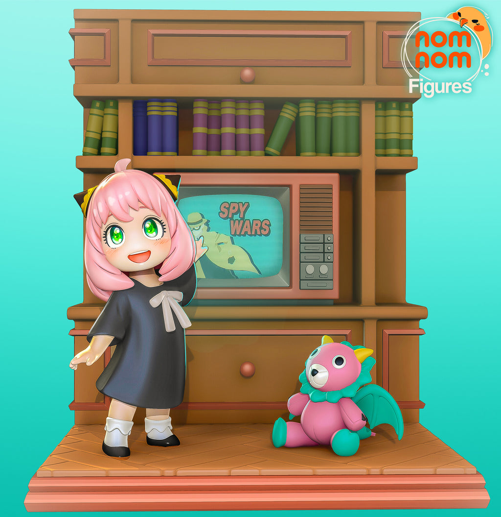 Anya Forger Spy x Family Chibi resin figure by NomNom Figures — studio preview 1