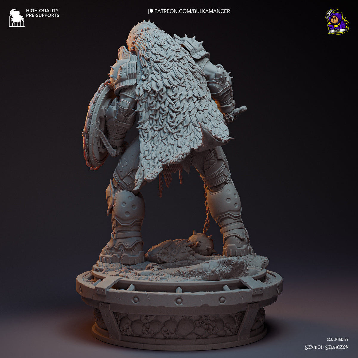 Doom Slayer (Doom) resin figure by Bulkamancer — studio render 18