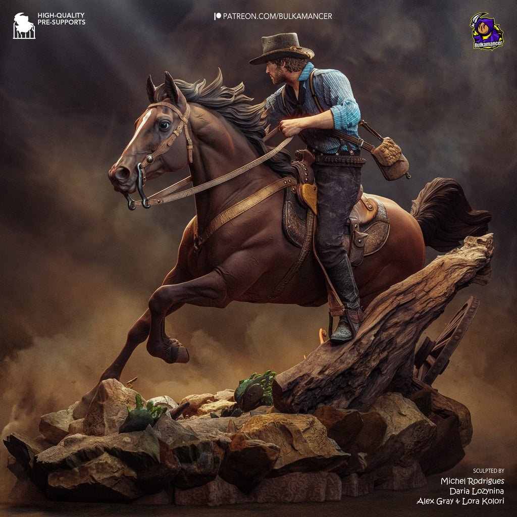 Arthur Morgan (Red Dead Redemption) resin figure by Bulkamancer — studio render 7