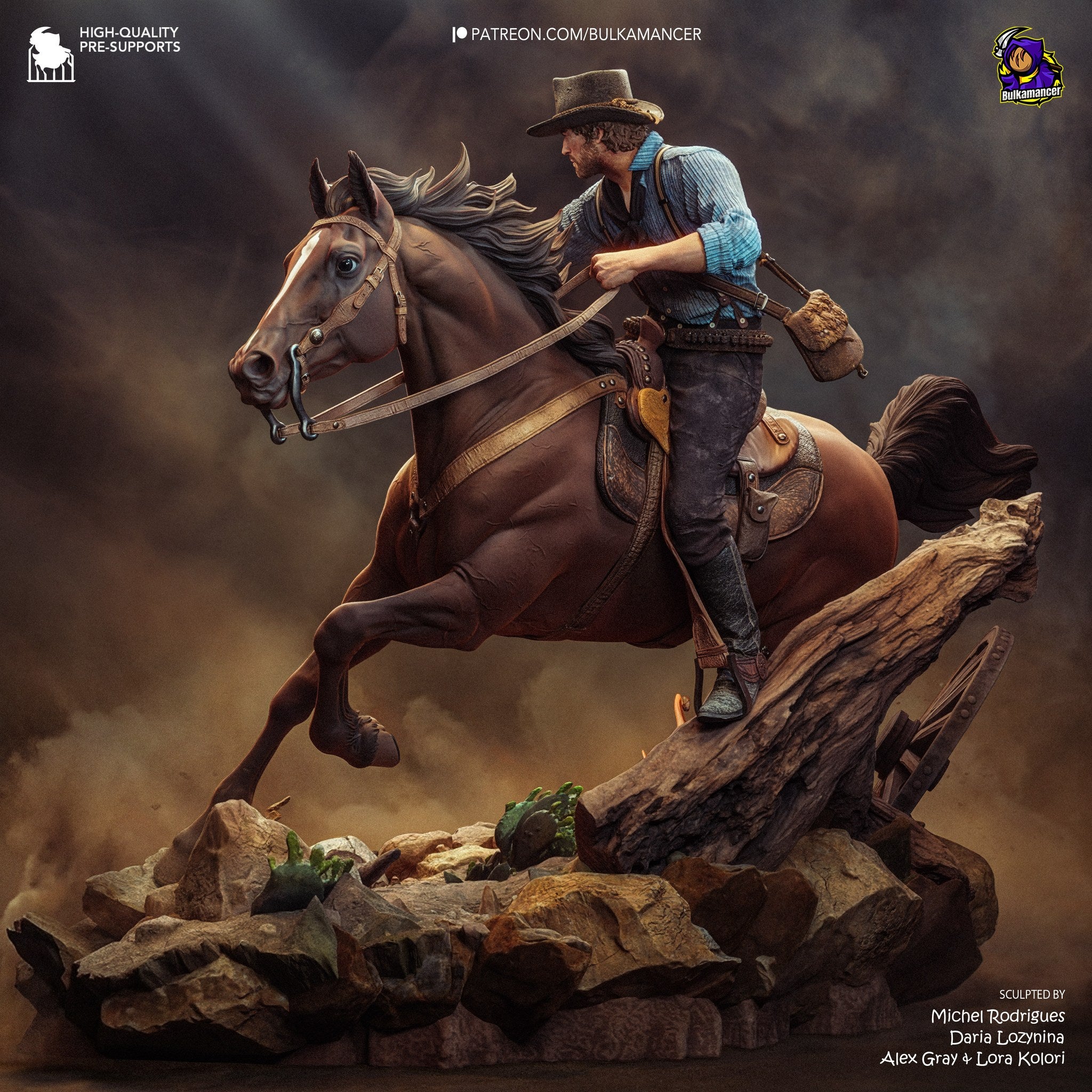 Arthur Morgan (Red Dead Redemption) resin figure by Bulkamancer — studio render 7
