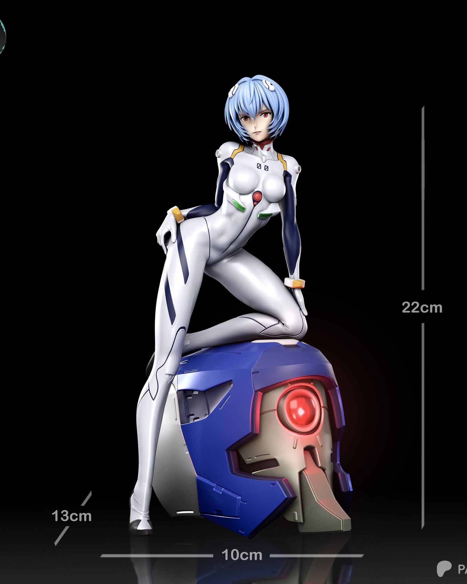 Rei Ayanami (Evangelion) resin figure by Kaidan 3D — studio render 6
