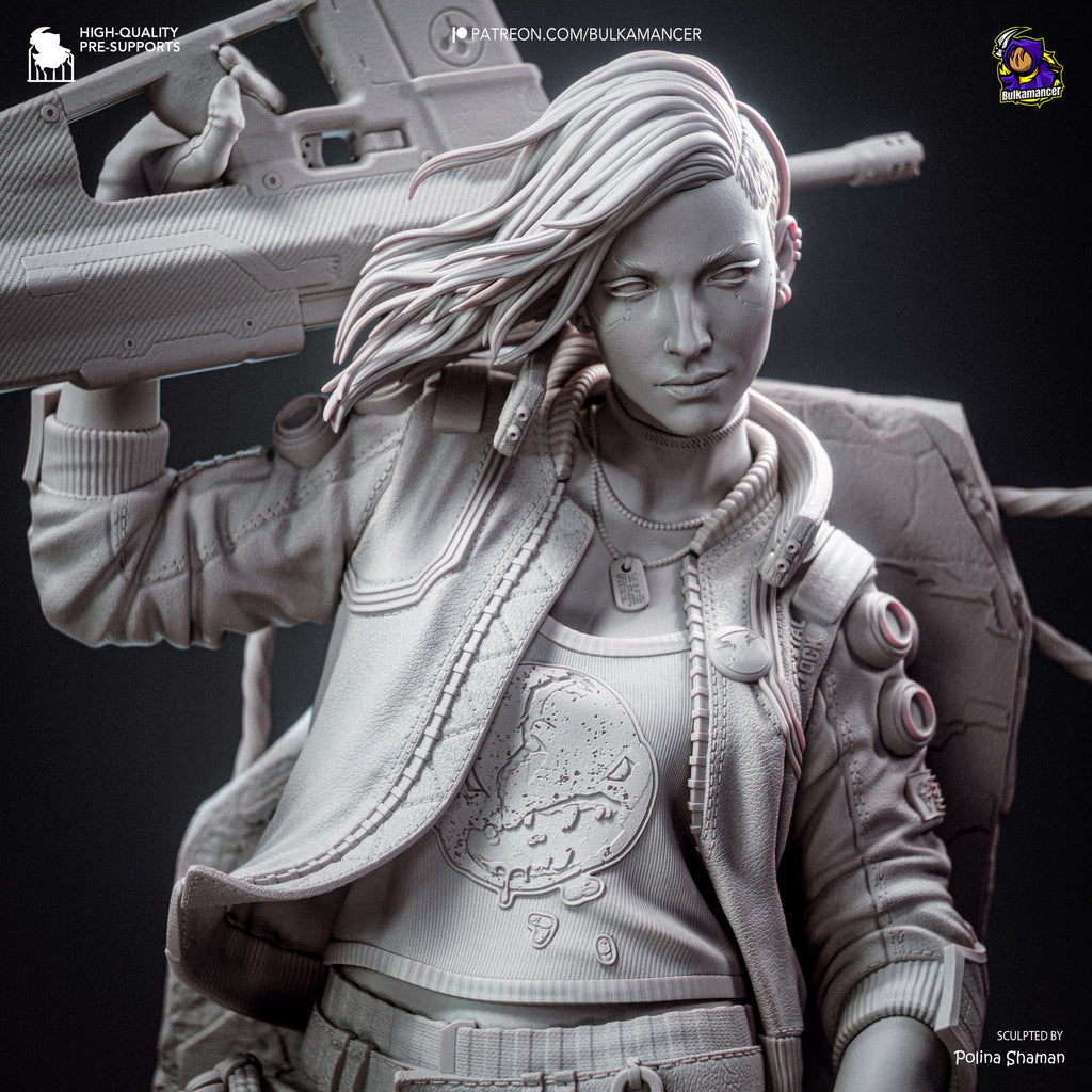 V (Valerie) (Cyberpunk 2077) resin figure by Bulkamancer — studio render 11