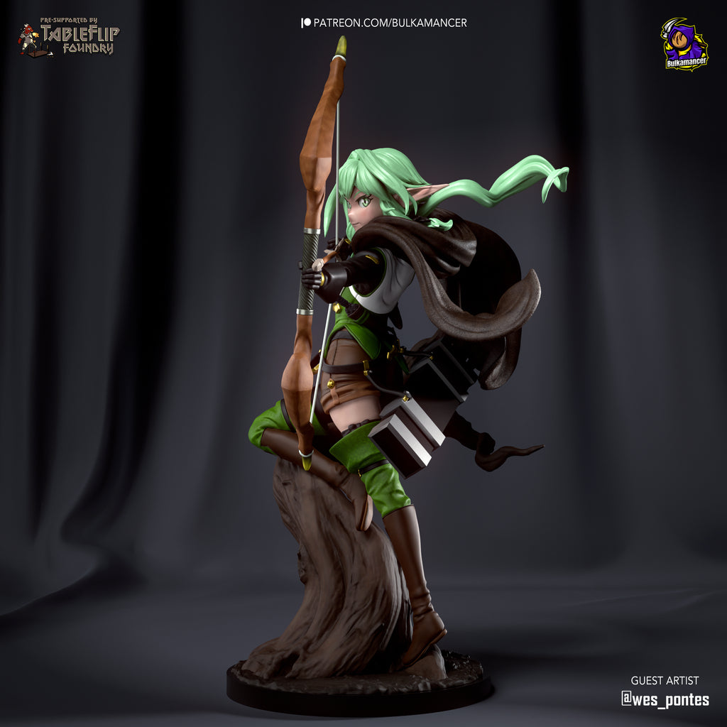 High-Elf Archer (Goblin Slayer) resin figure by Bulkamancer — studio render 4