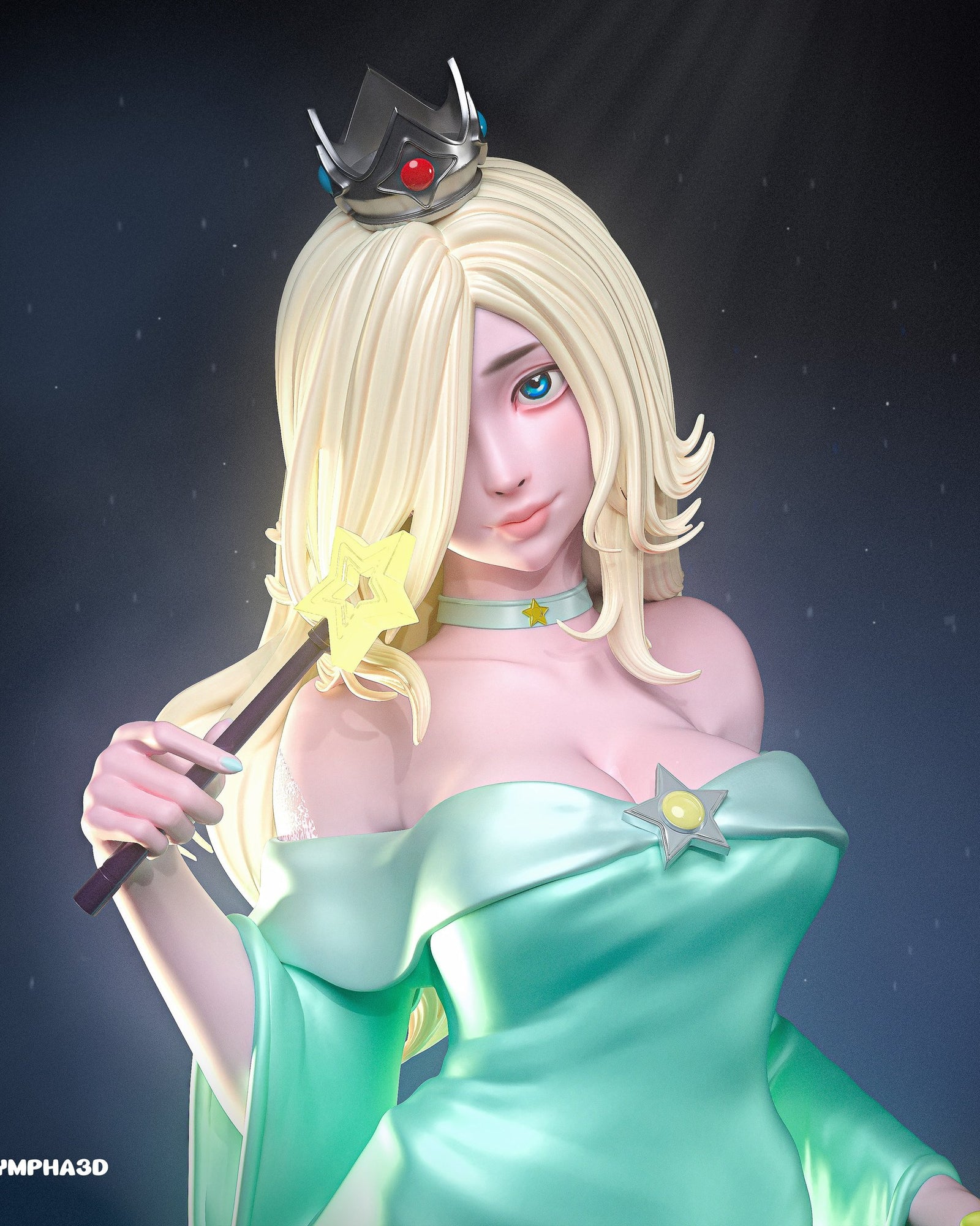 Rosalina (Super Mario) resin figure by Nympha — studio render 4