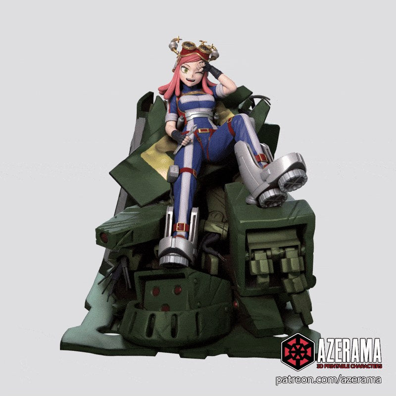 Mei Hatsume (My Hero Academia) resin figure by Azerama — studio render 1