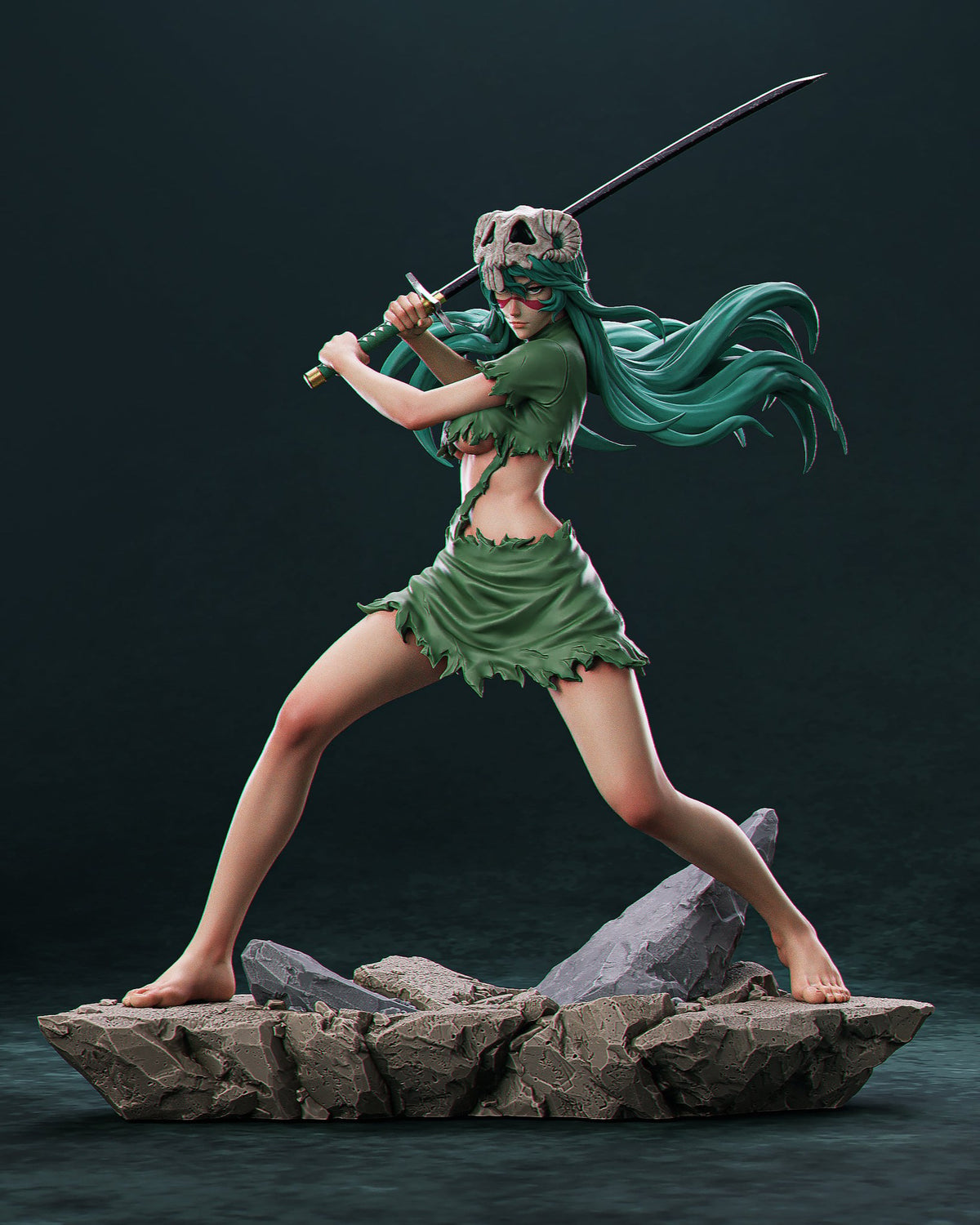 Nelliel Tu Odelschwanck Bleach resin figure by CA 3D Studios — studio preview 3