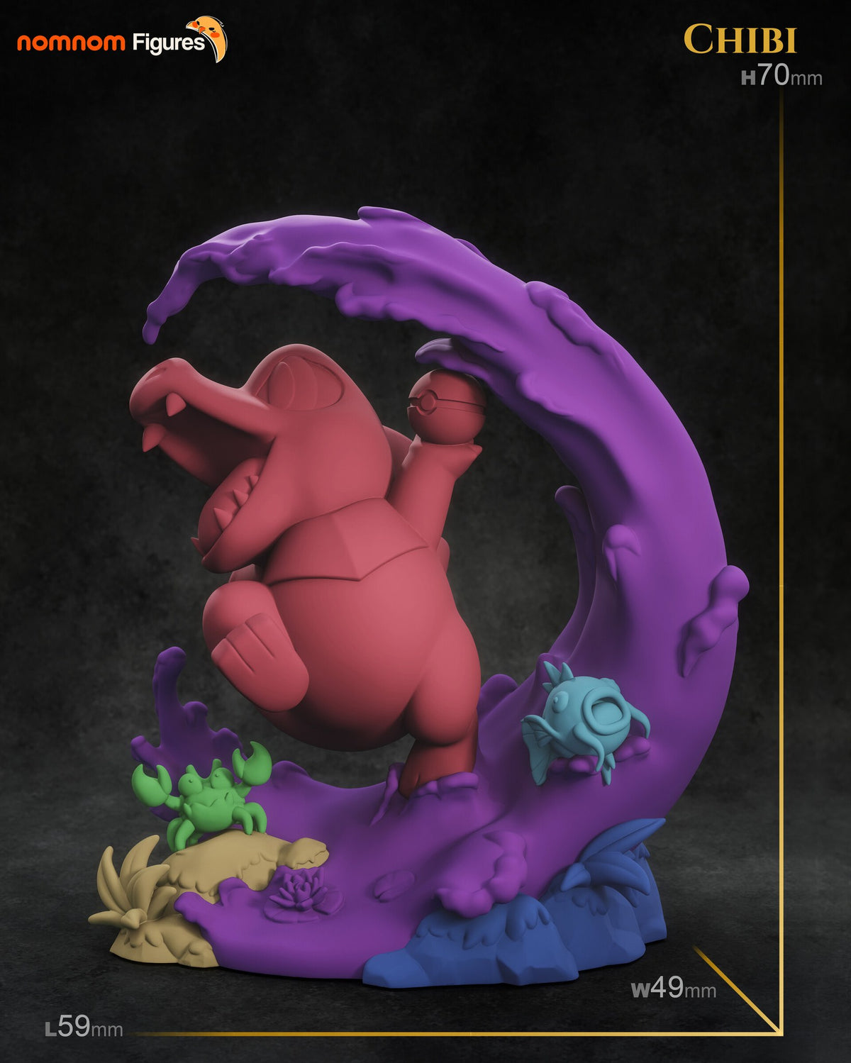 Totodile — studio render 6