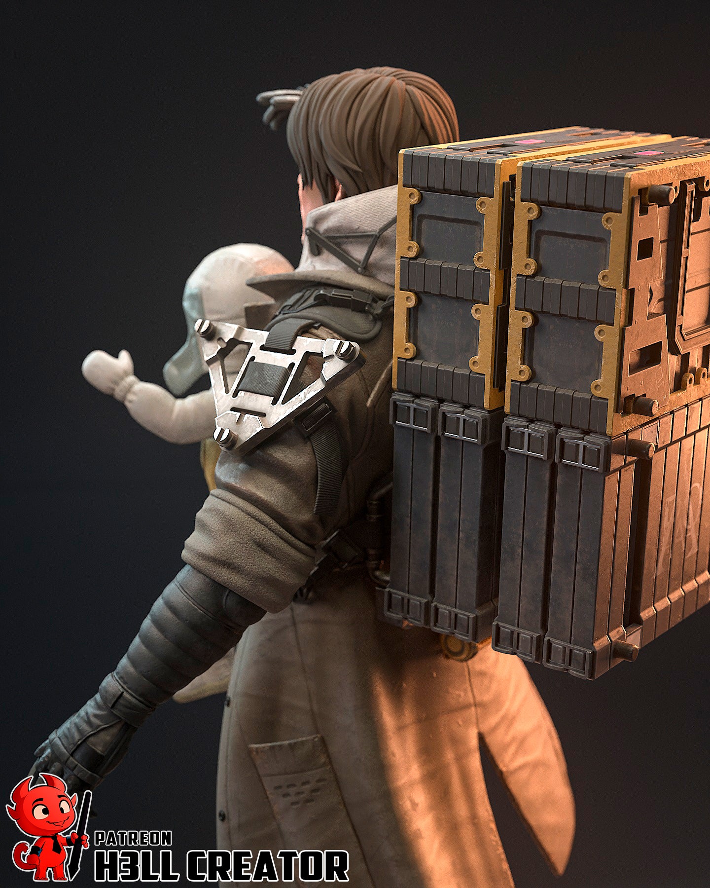 Sam Porter Bridges (Death Stranding) resin figure by h3LLcreator — studio render 8