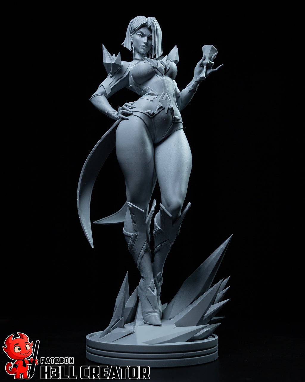 Emma Frost (Marvel) resin figure by h3LLcreator — studio render 4