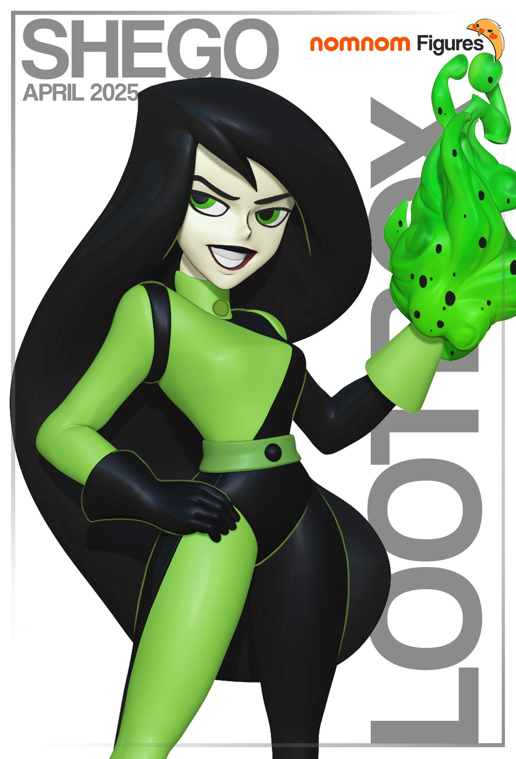 Shego Kim Possible resin figure by NomNom Figures — studio preview 1
