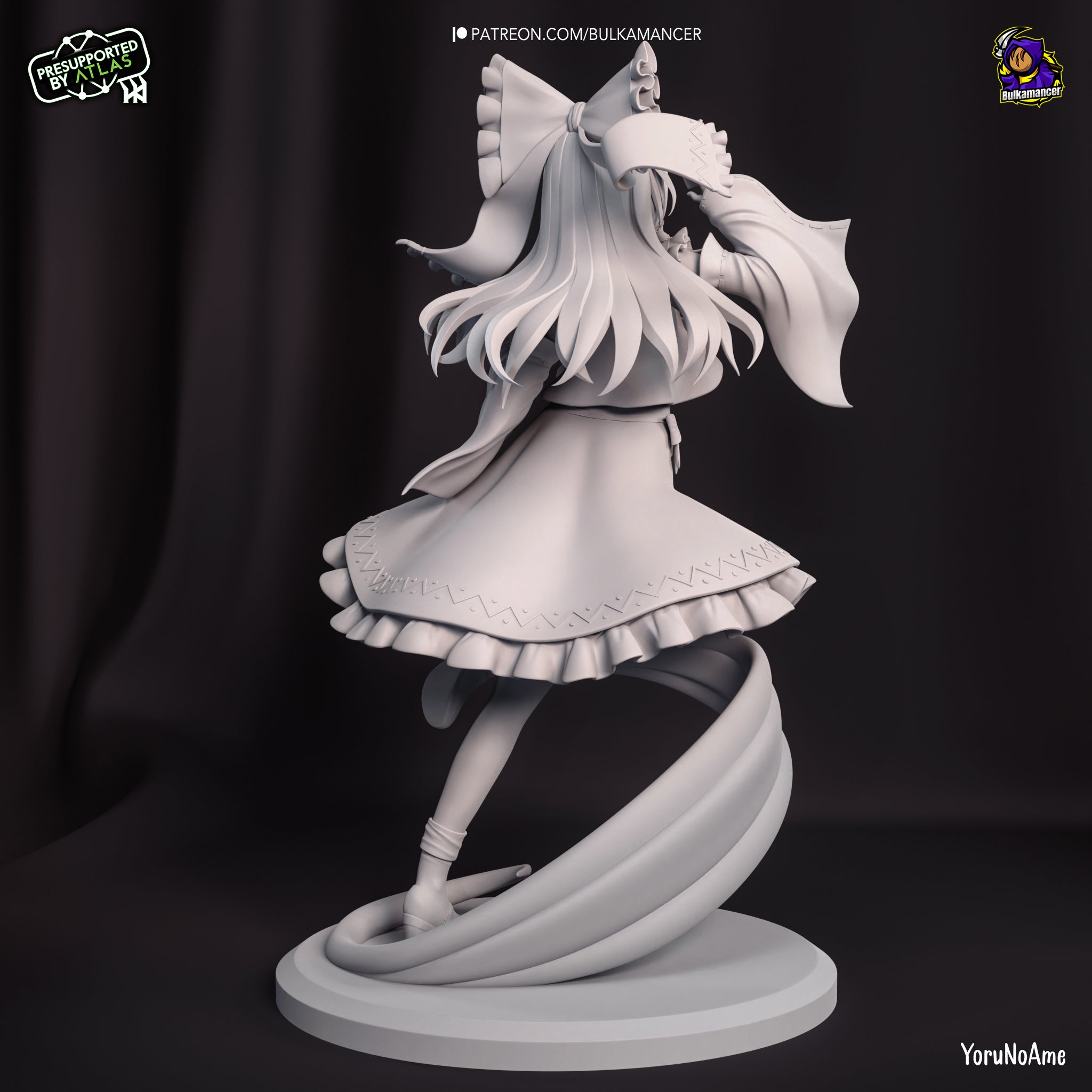 Reimu Hakurei (Touhou Project) resin figure by Bulkamancer — studio render 9