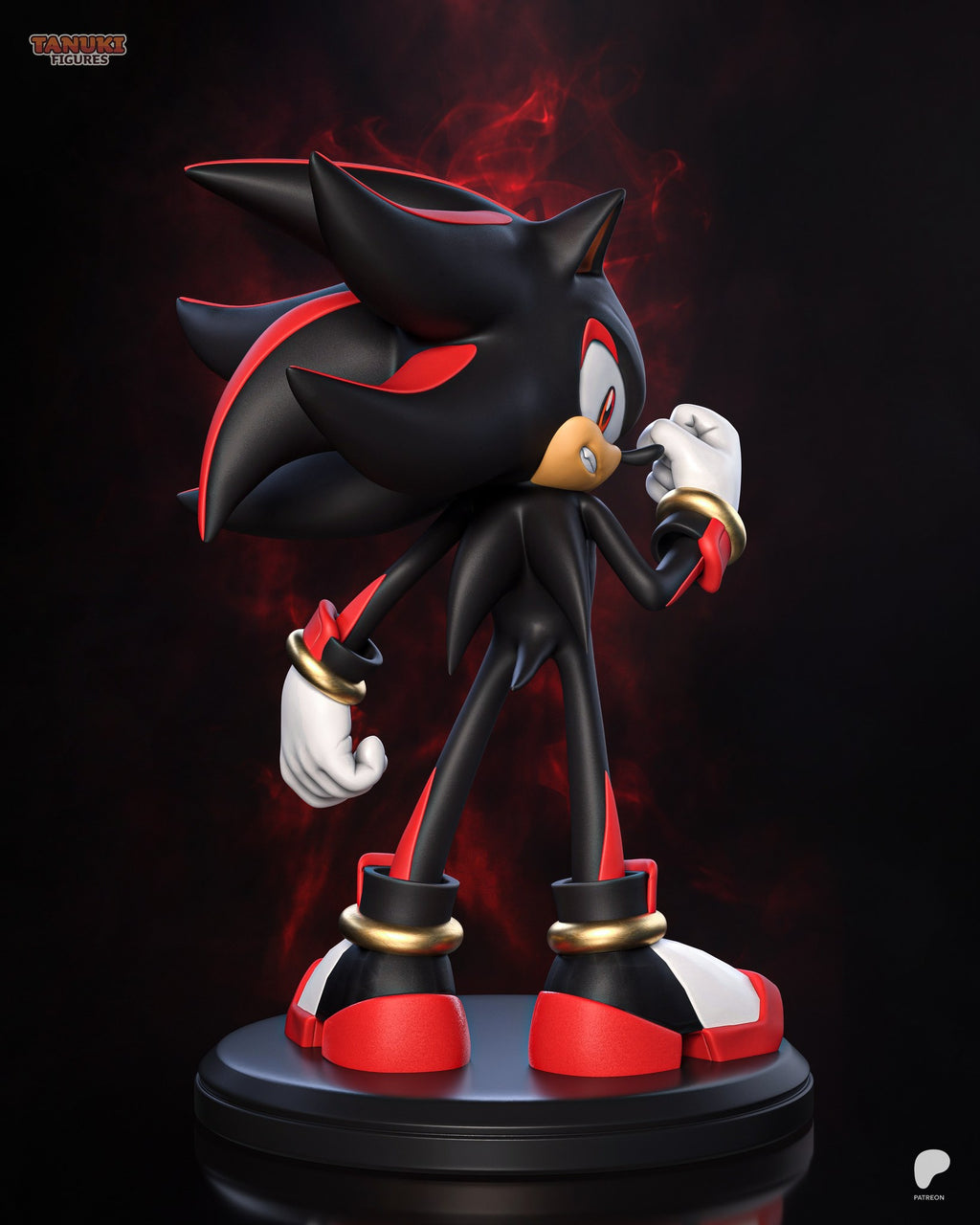 Shadow the Hedgehog (Sonic) resin figure by Tanuki Figures — studio render 4