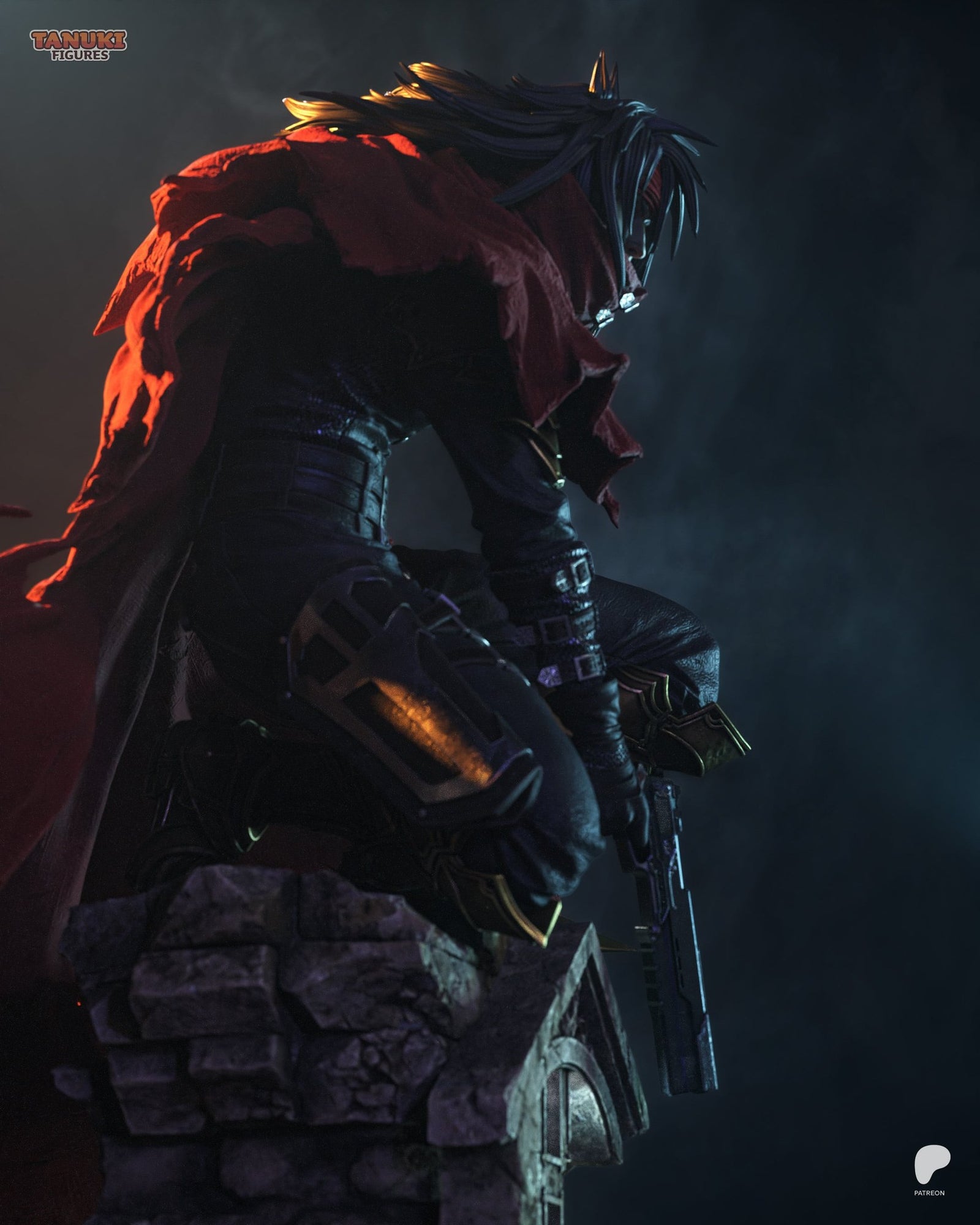 Vincent Valentine (Final Fantasy) resin figure by Tanuki Figures — studio render 4