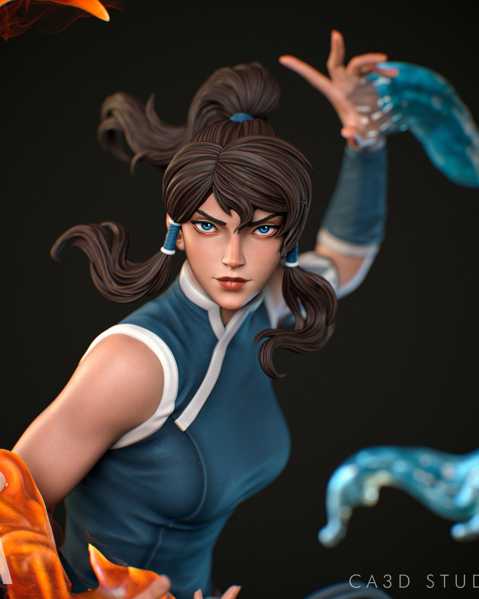 Korra Avatar The Last Airbender resin figure by CA 3D Studios — studio preview 1