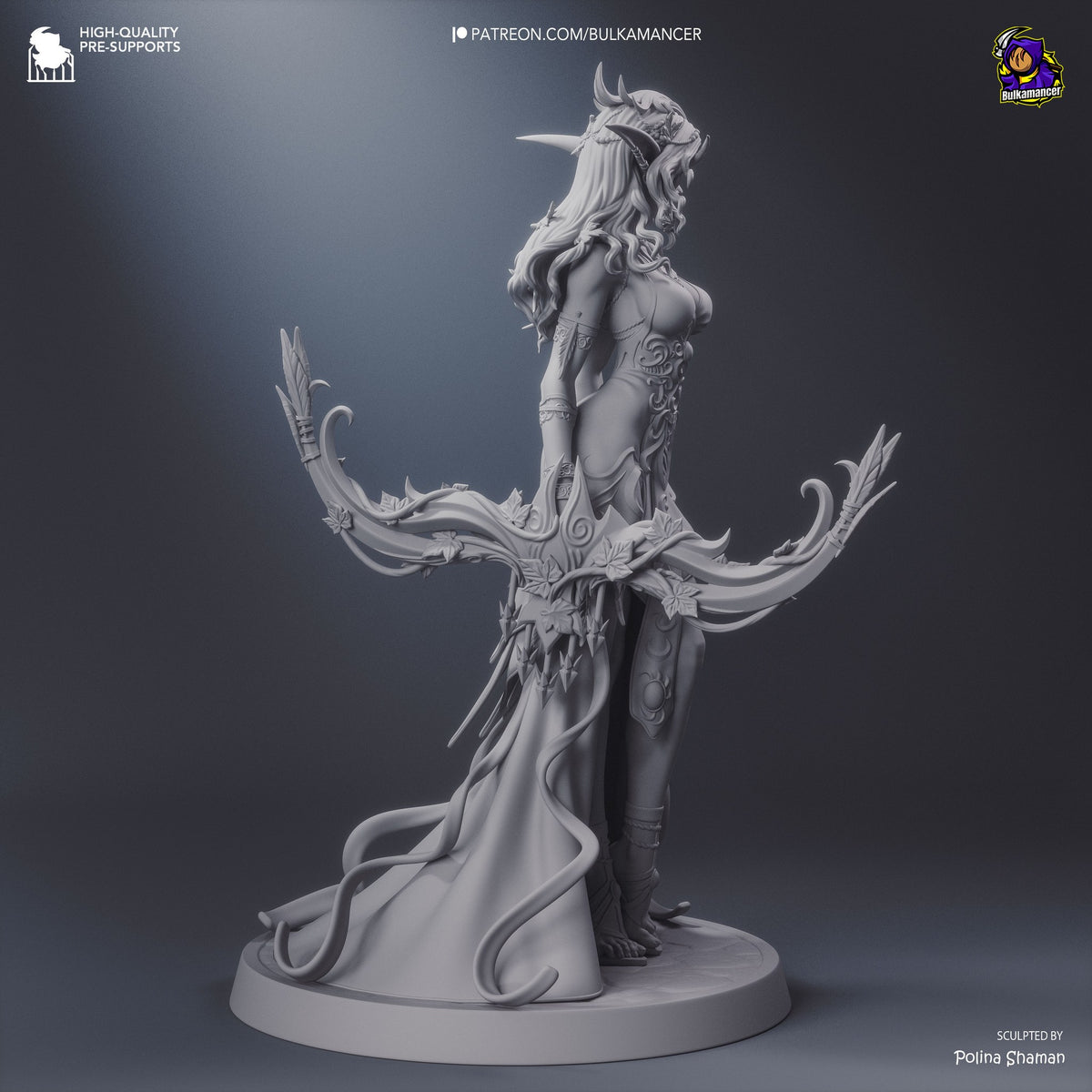 Tyrande Whisperwind (World of Warcraft) resin figure by Bulkamancer — studio render 13