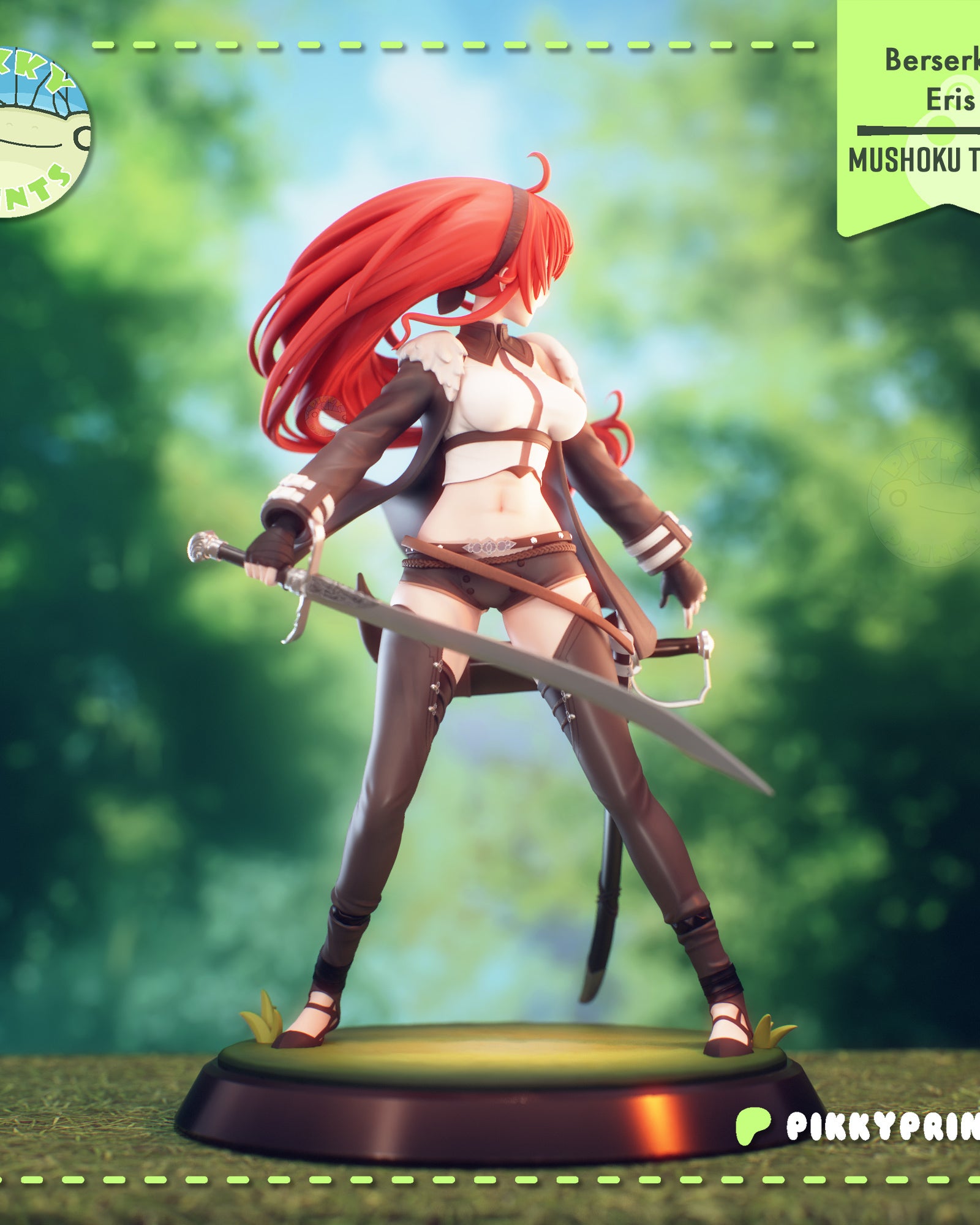 Eris Boreas Greyrat (Mushoku Tensei) resin figure by PikkyPrints — studio render 1