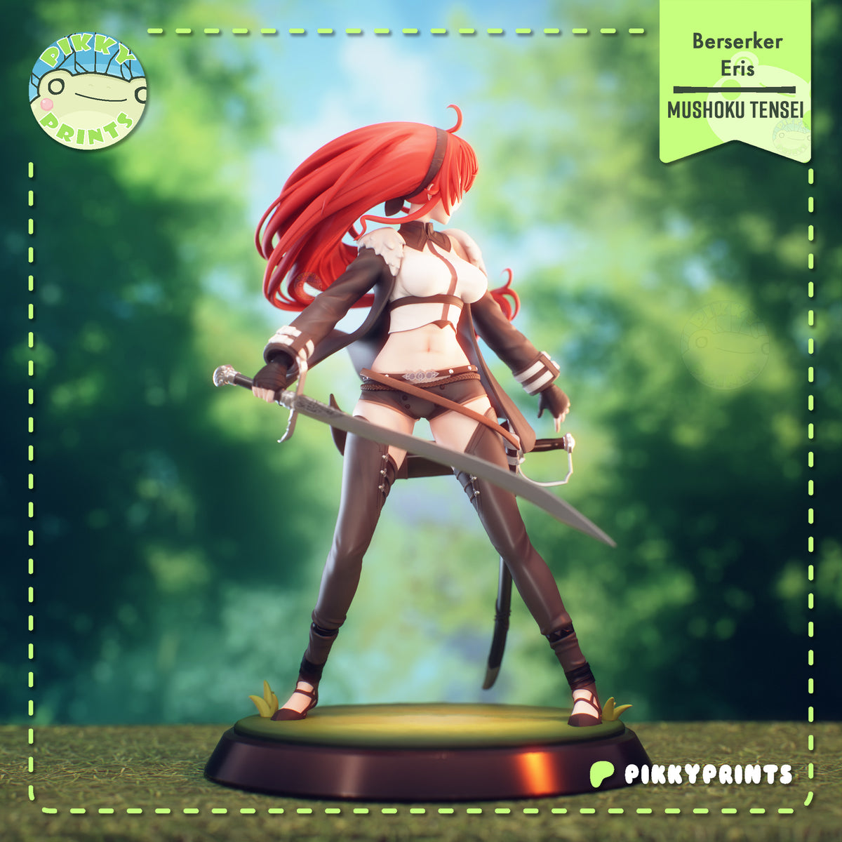 Eris Boreas Greyrat (Mushoku Tensei) resin figure by PikkyPrints — studio render 1
