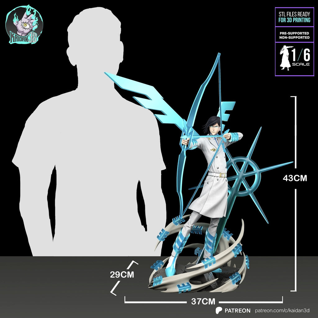 Uryu Ishida (Bleach) resin figure by Kaidan 3D — studio render 6