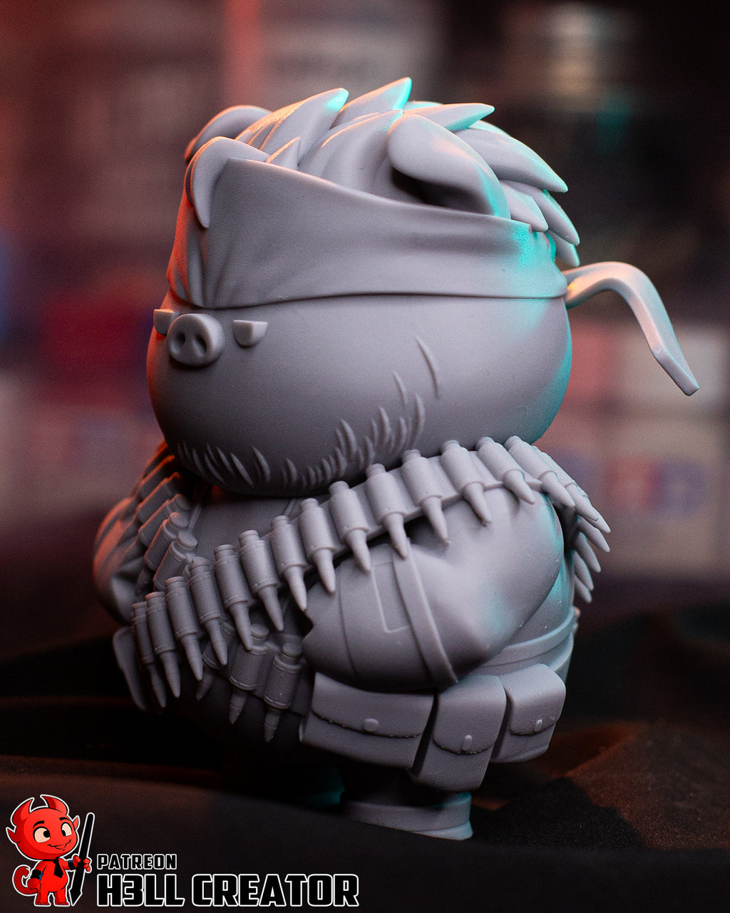 Solid Snake (Metal Gear Solid) resin figure by h3LLcreator — studio render 9