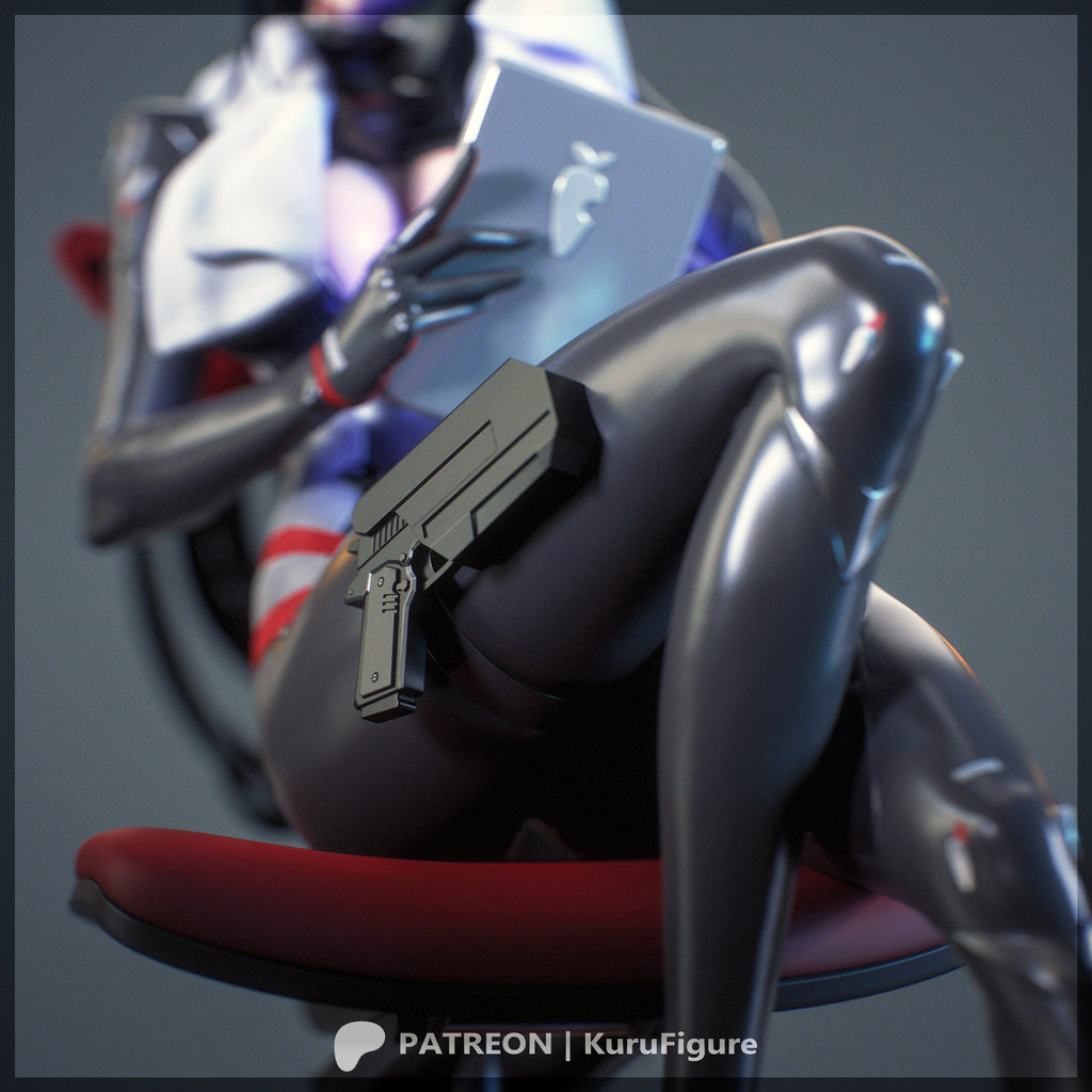 Rio Tsukatsuki (Blue Archive) resin figure by Kuru Figures — studio render 5