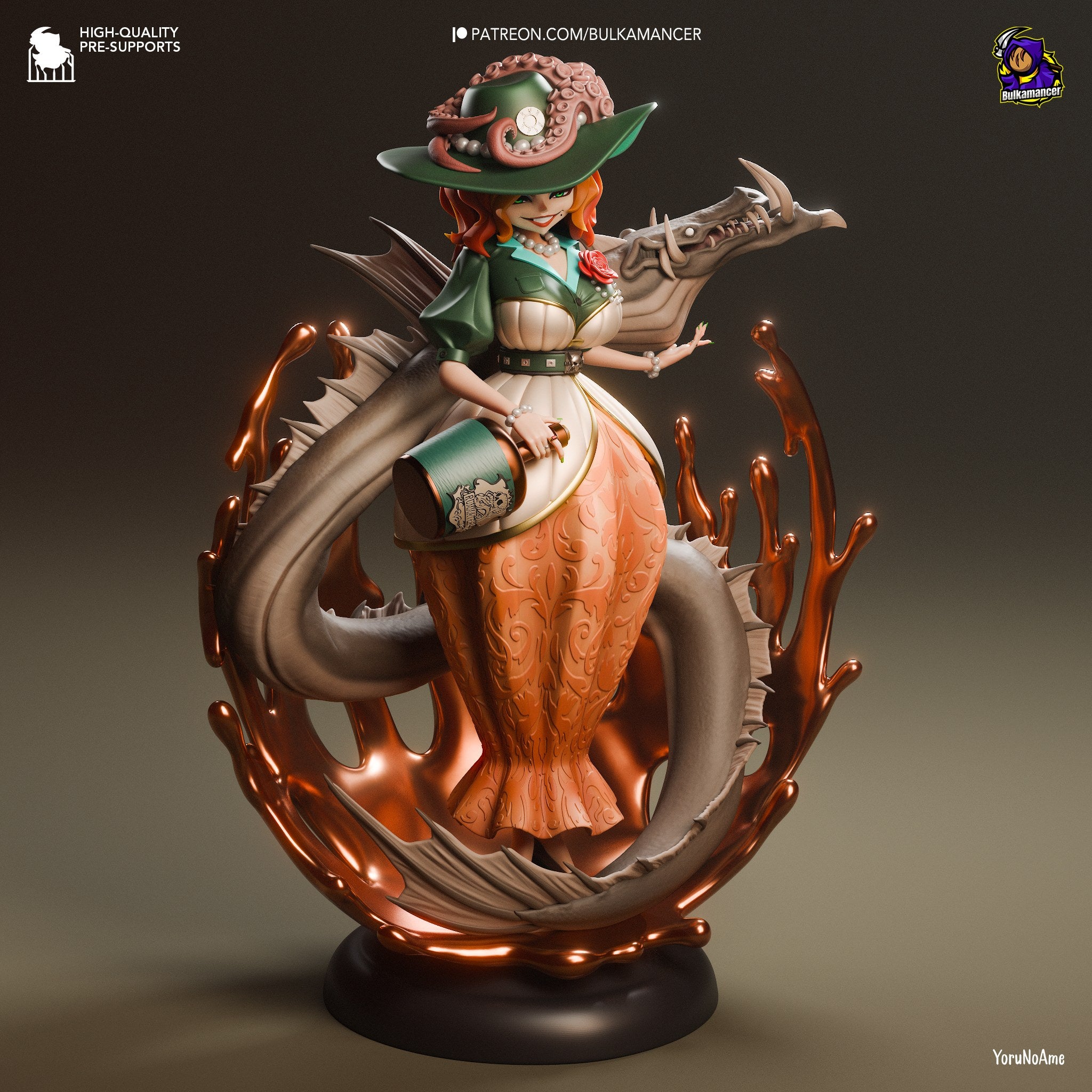 Rum Baba (Unbreadable) resin figure by Bulkamancer — studio render 3