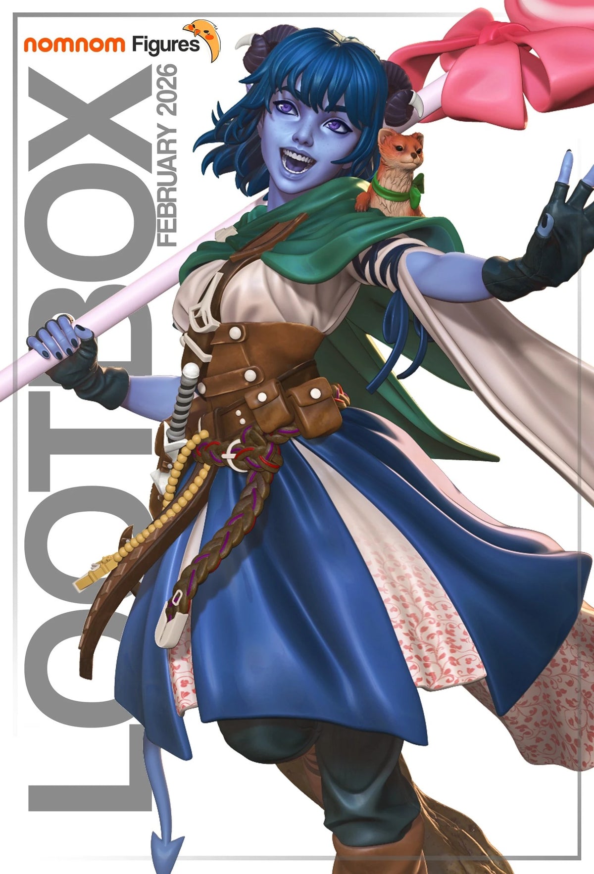 Jester Lavorre Critical Role resin figure by NomNom Figures — studio preview 1