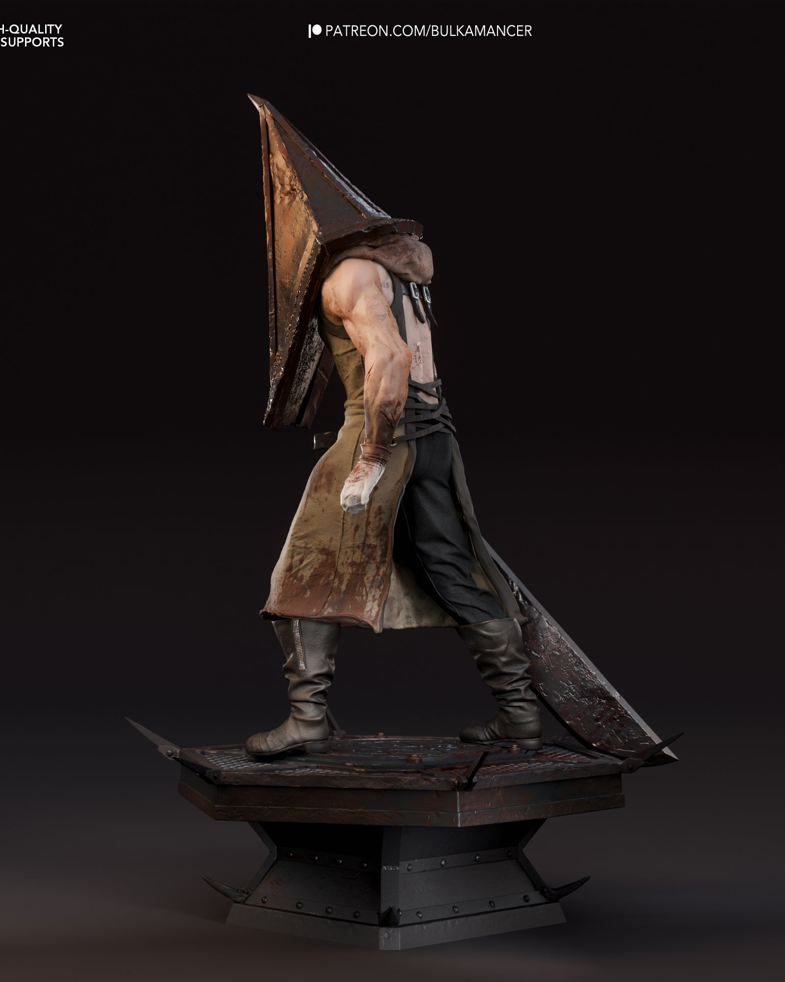 Pyramid Head (Silent Hill) resin figure by Bulkamancer — studio render 3