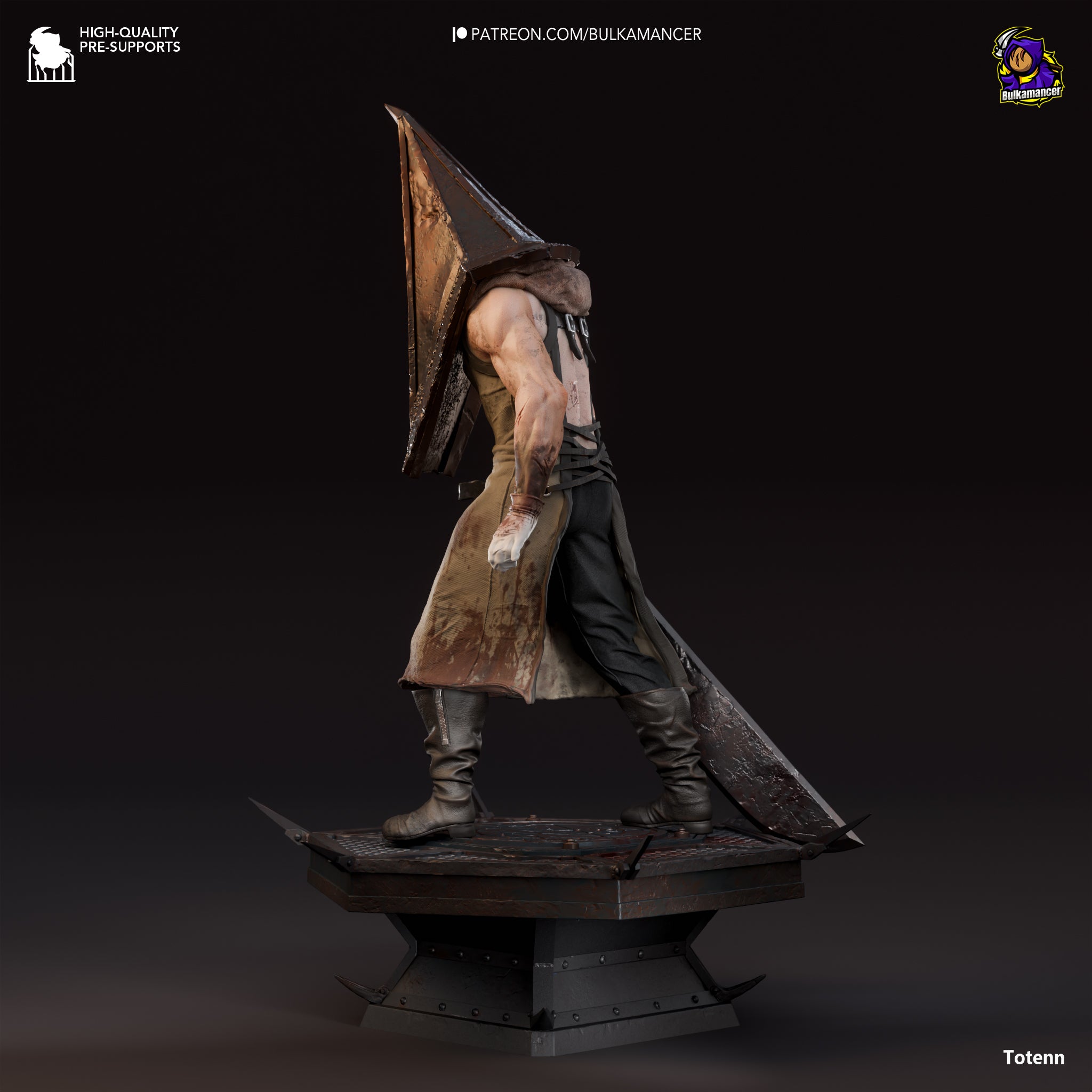Pyramid Head (Silent Hill) resin figure by Bulkamancer — studio render 3