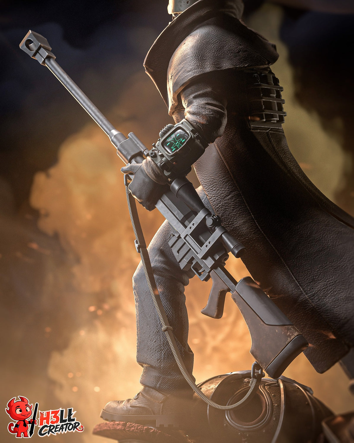 NCR Ranger (Fallout) resin figure by h3LLcreator — studio render 5