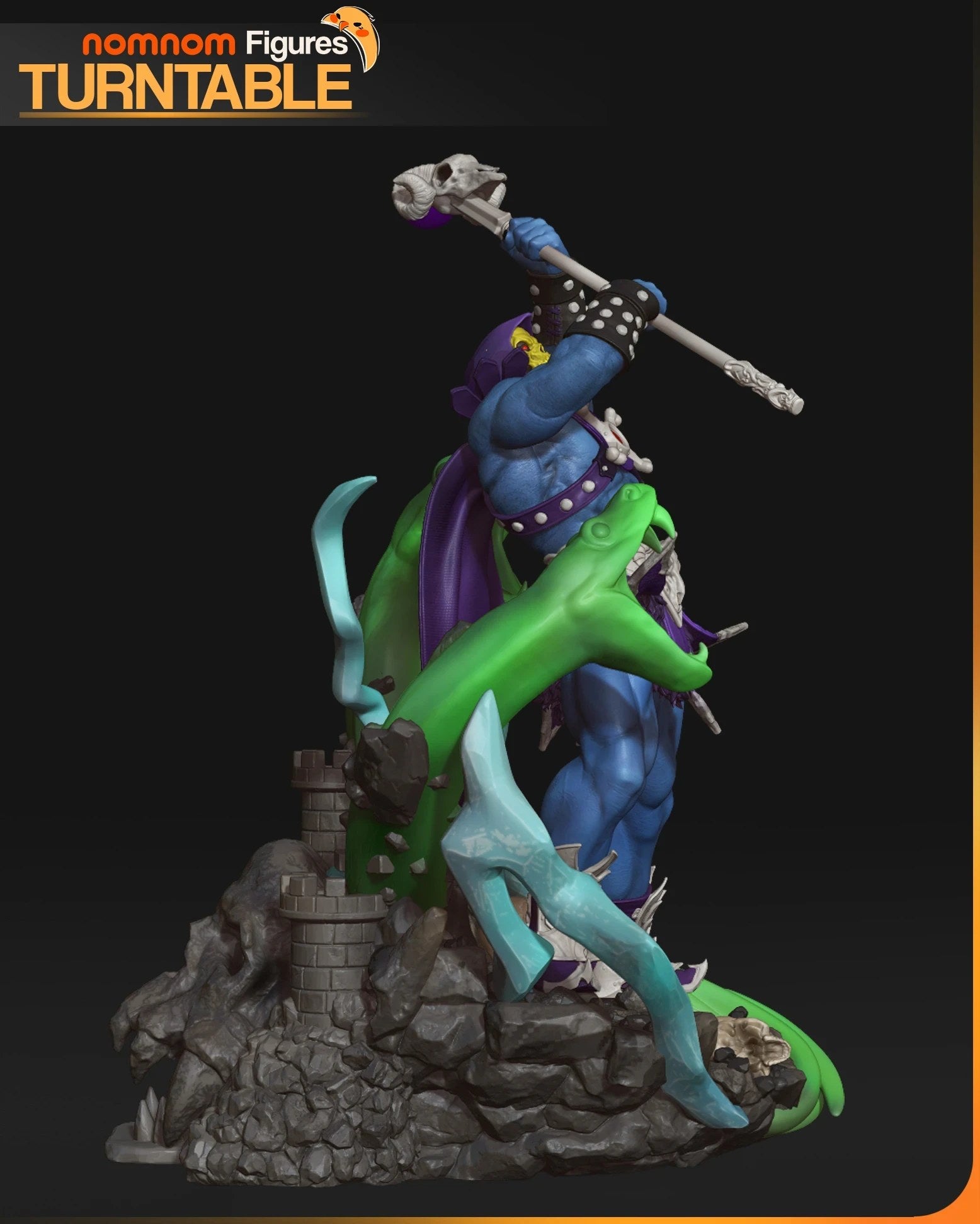 Skeletor He-Man resin figure by NomNom Figures — studio preview 4