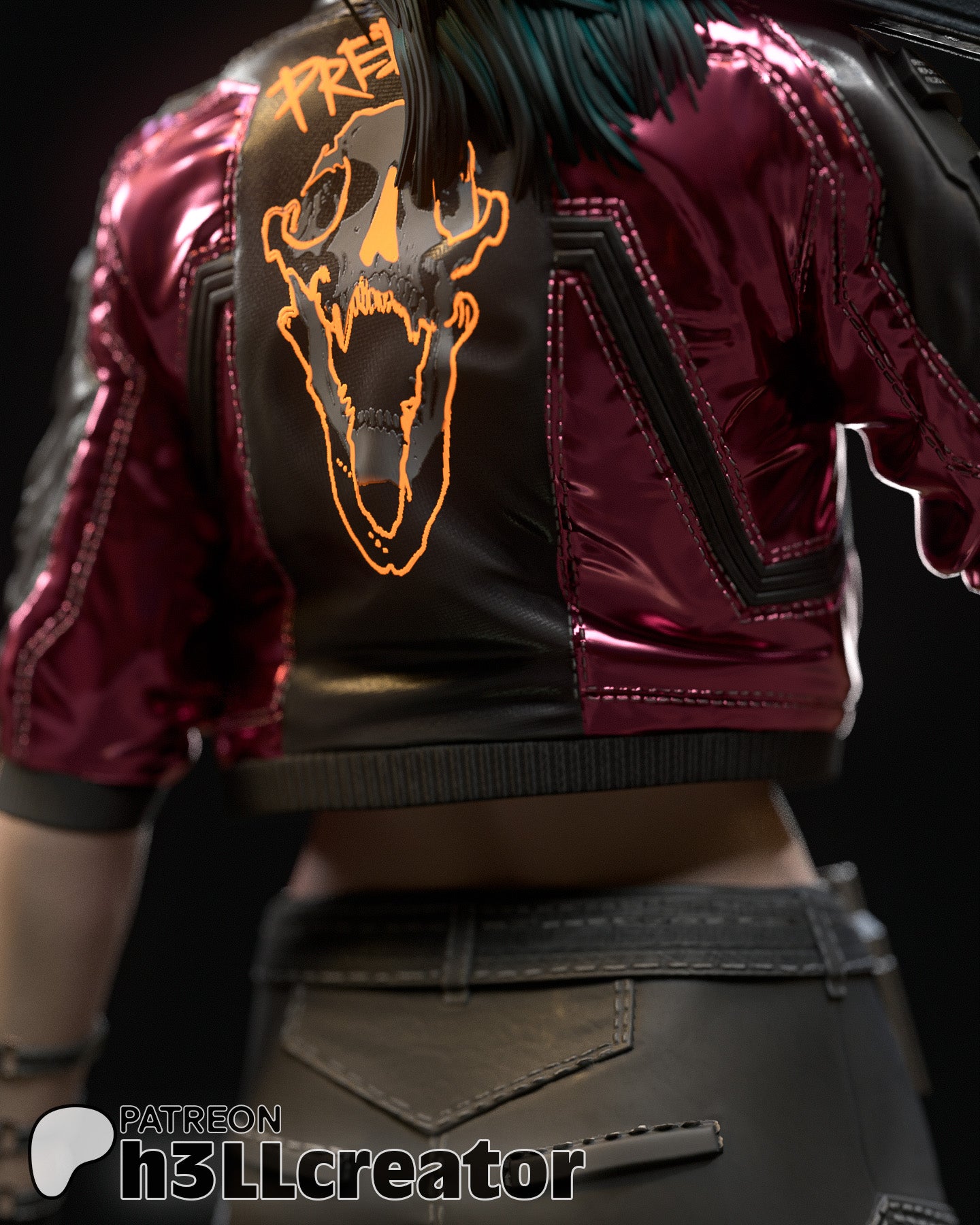 Rogue Amendiares (Cyberpunk 2077) resin figure by h3LLcreator — studio render 5