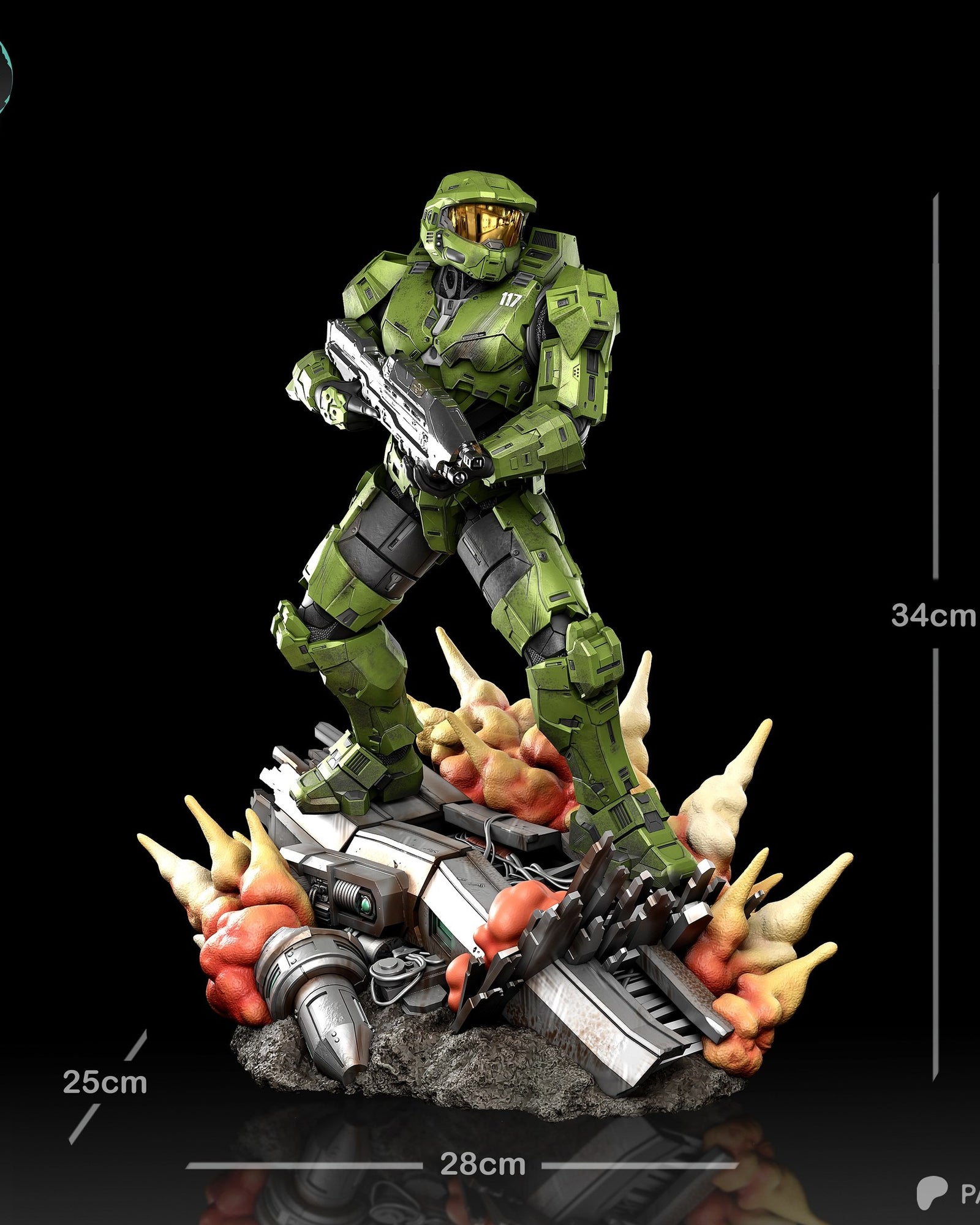 Master Chief (Halo) resin figure by Kaidan 3D — studio render 6