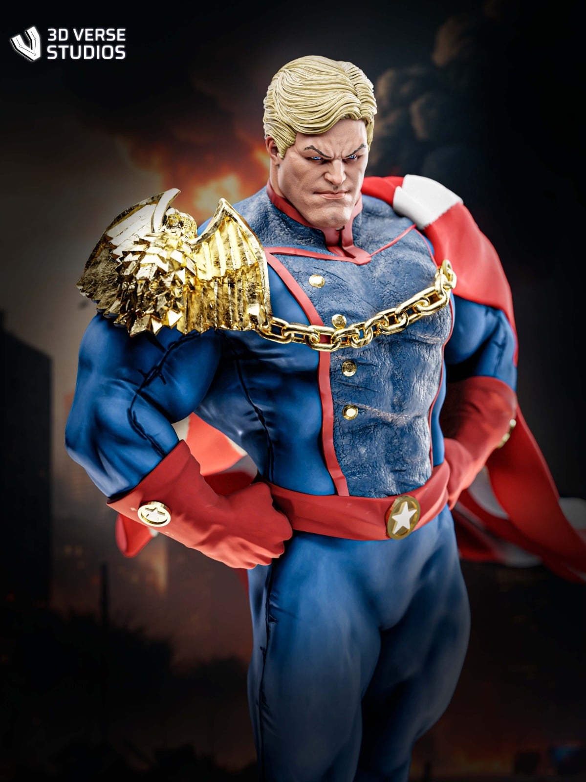 Homelander The Boys resin figure by CA 3D Studios — studio preview 1