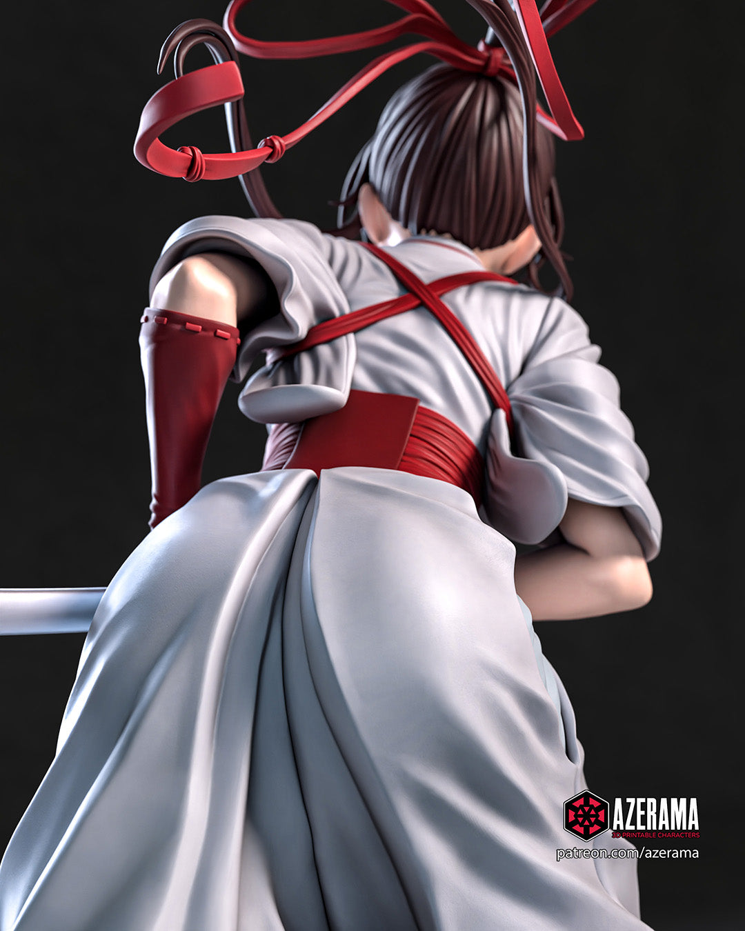 Sagiri (Hell's Paradise) resin figure by Azerama — studio render 4