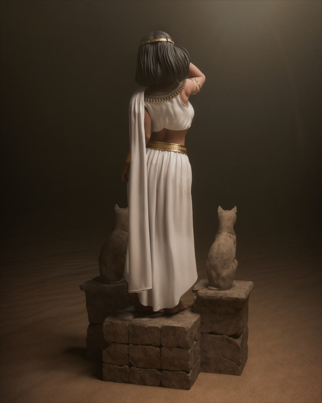 Cleopatra history resin figure by CA 3D Studios — studio preview 5