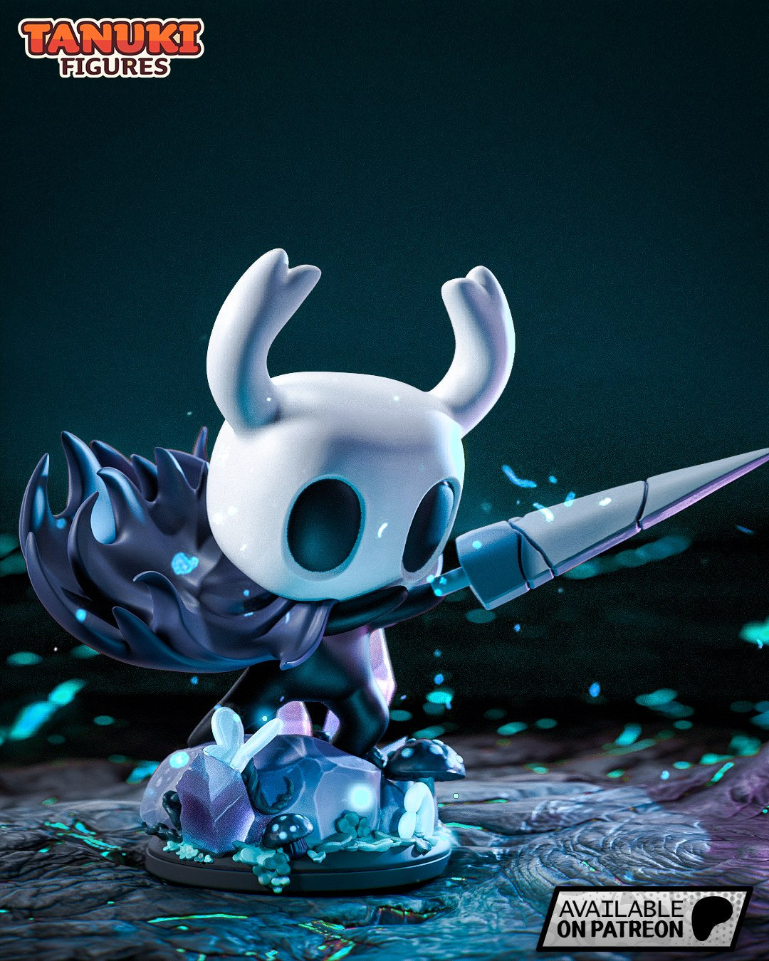 The Knight (Hollow Knight) resin figure by Tanuki Figures — studio render 2