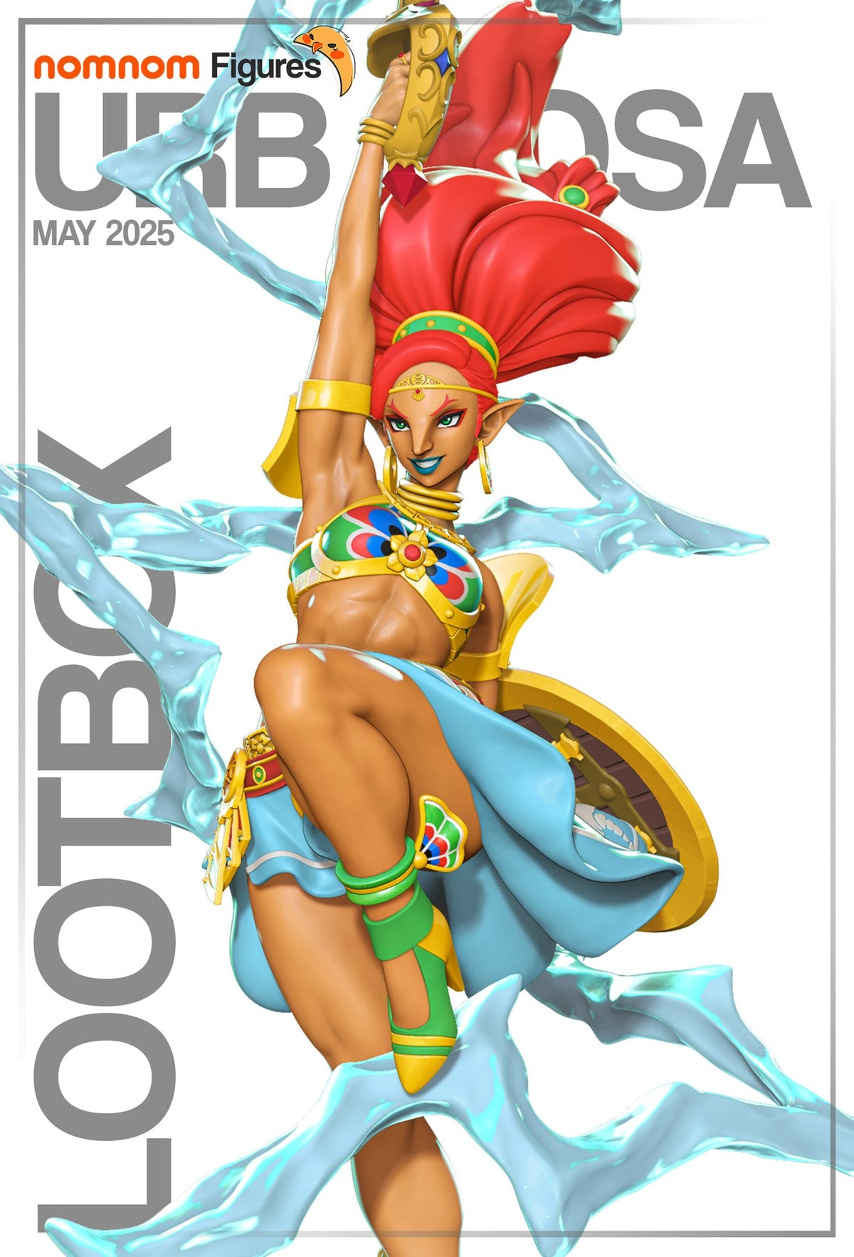 Urbosa The Legend of Zelda resin figure by NomNom Figures — studio preview 1